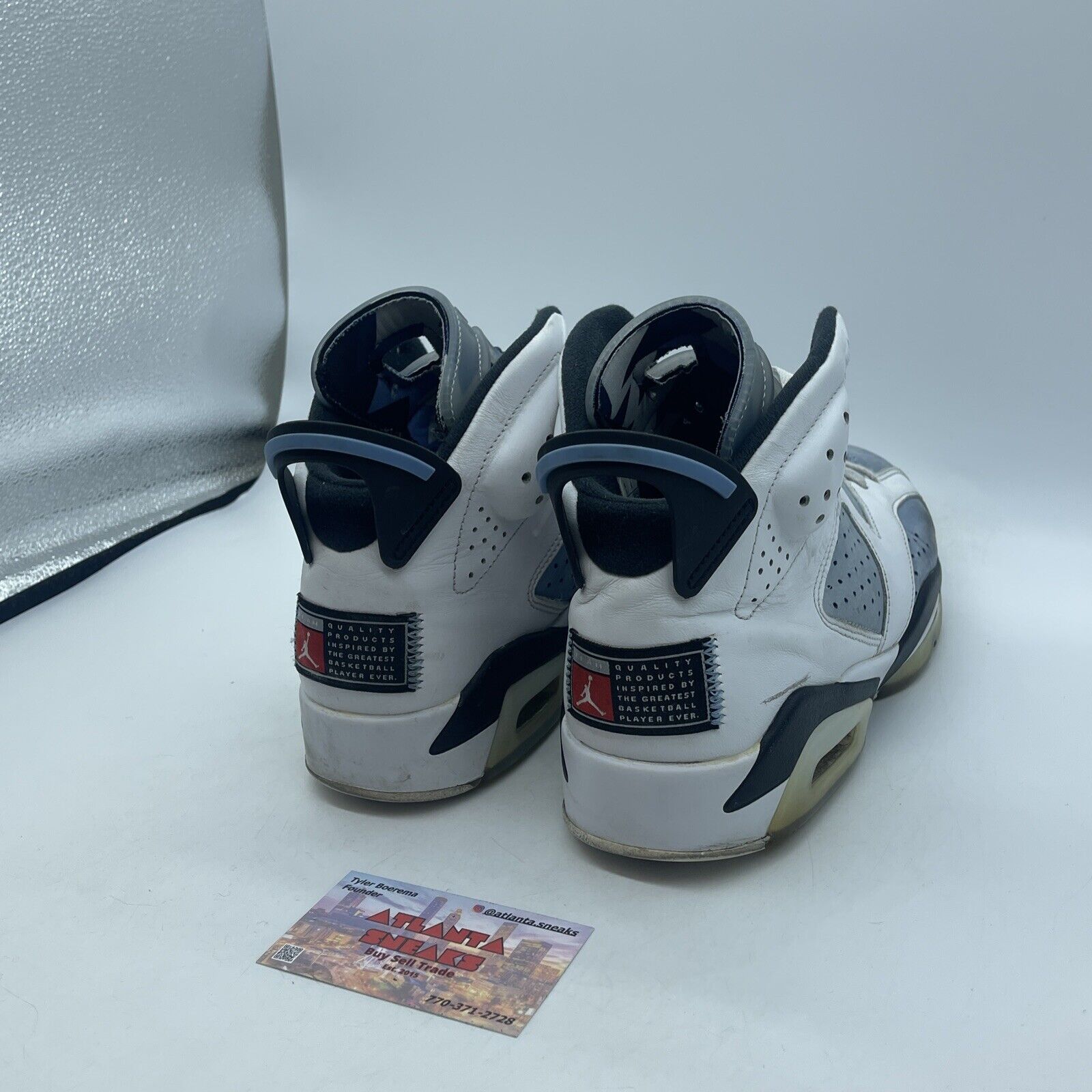 Size 9 - Jordan 6 Retro Mid UNC Home Blue Suede White Leather (CT8529-410)