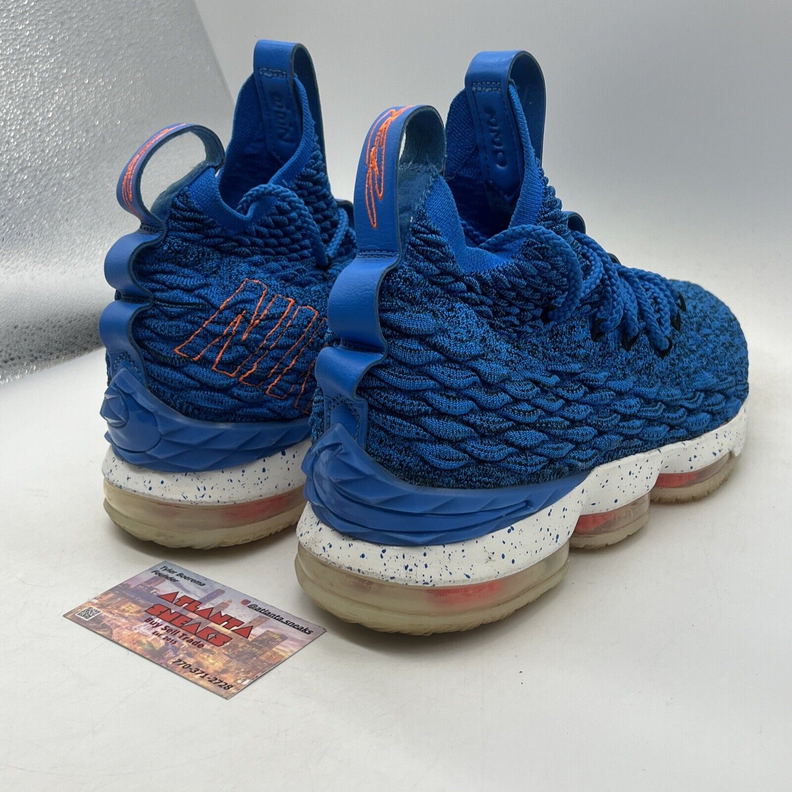Size 10 - Nike LeBron 15 Hardwood Classics Blue White (897648-400)