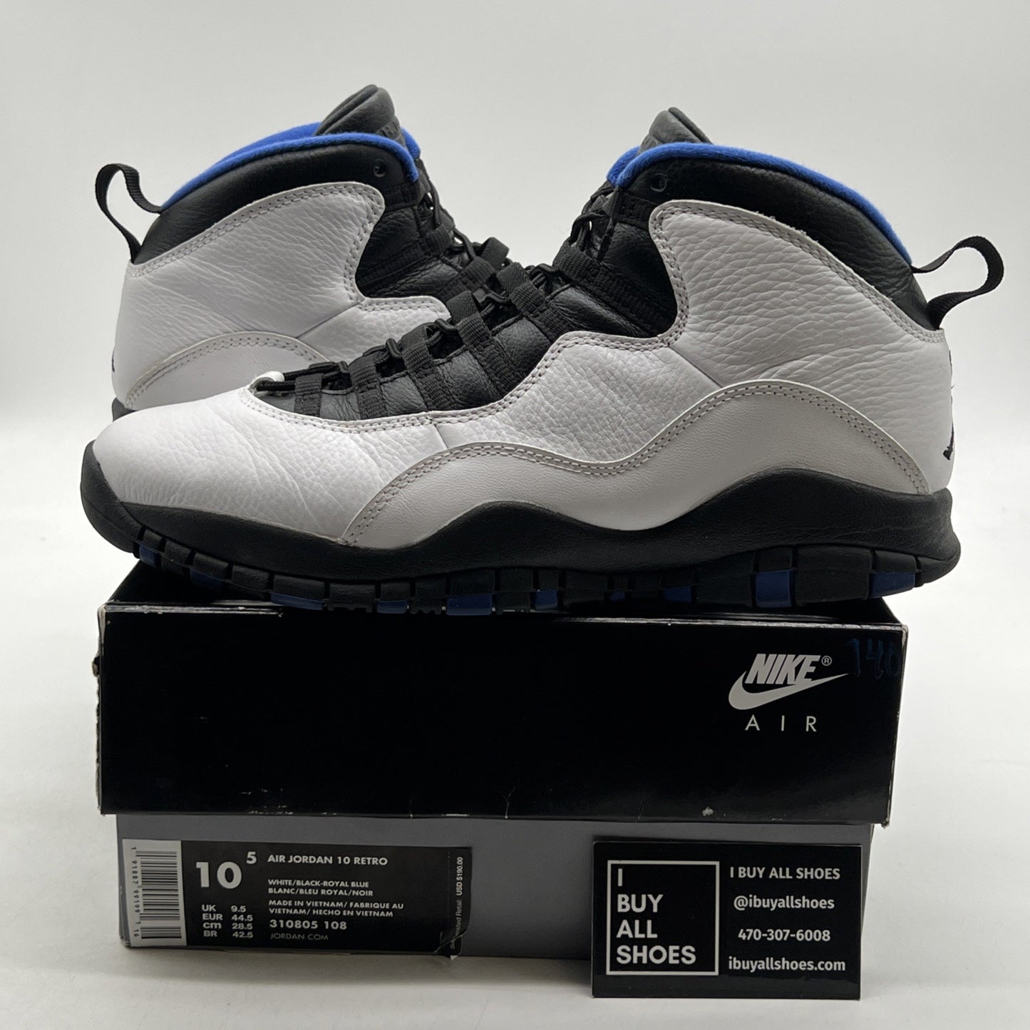 Size 10.5 - Air Jordan 10 Retro 2018 Orlando (310805-108)