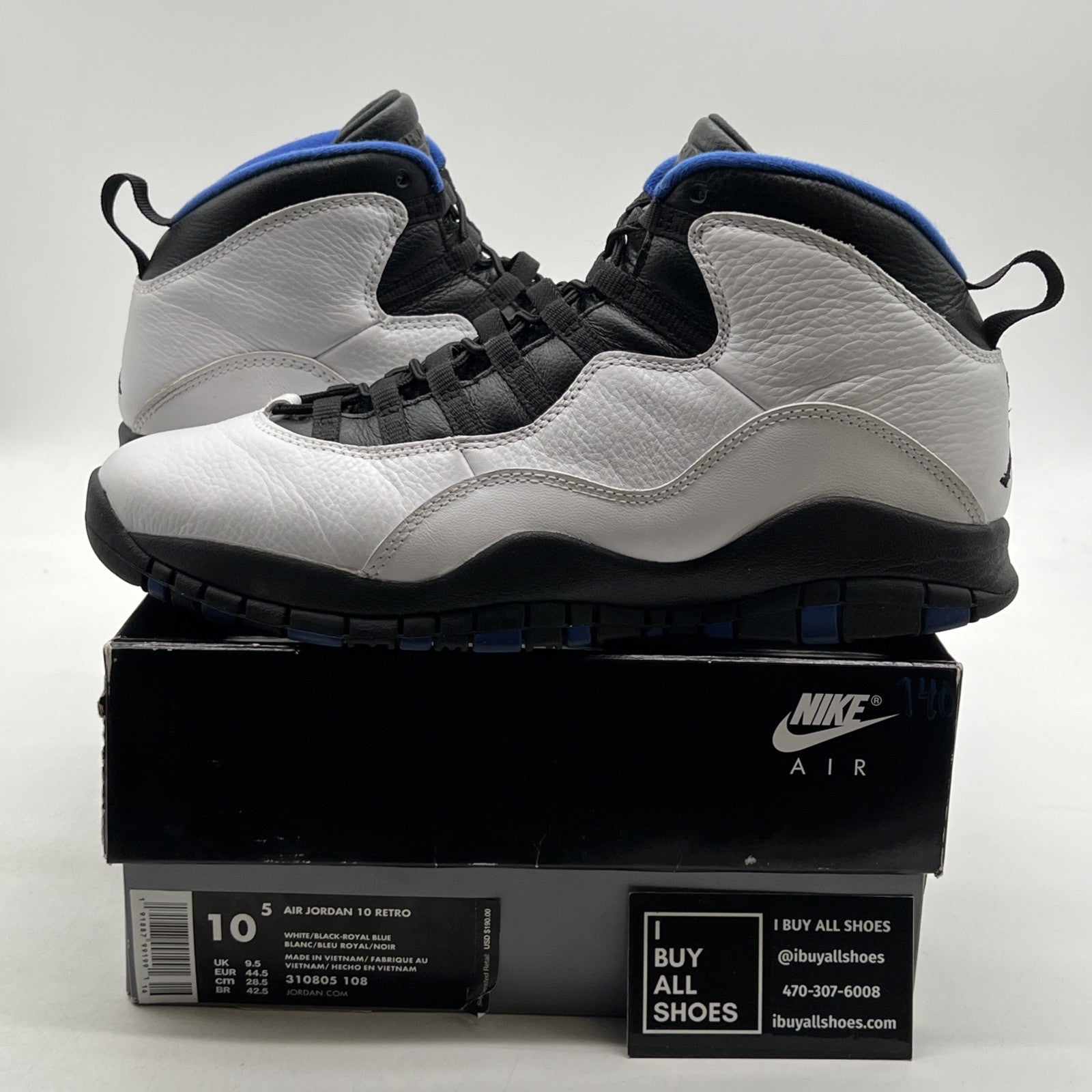 Size 10.5 - Air Jordan 10 Retro 2018 Orlando (310805-108)