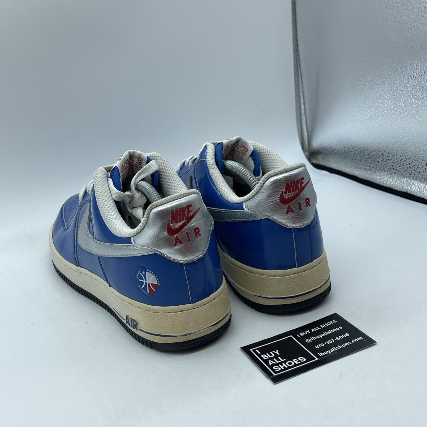 Size 10.5 - Nike Air Force 1 '07 NBA All-Star 2010 Blue Silver (315122-402)