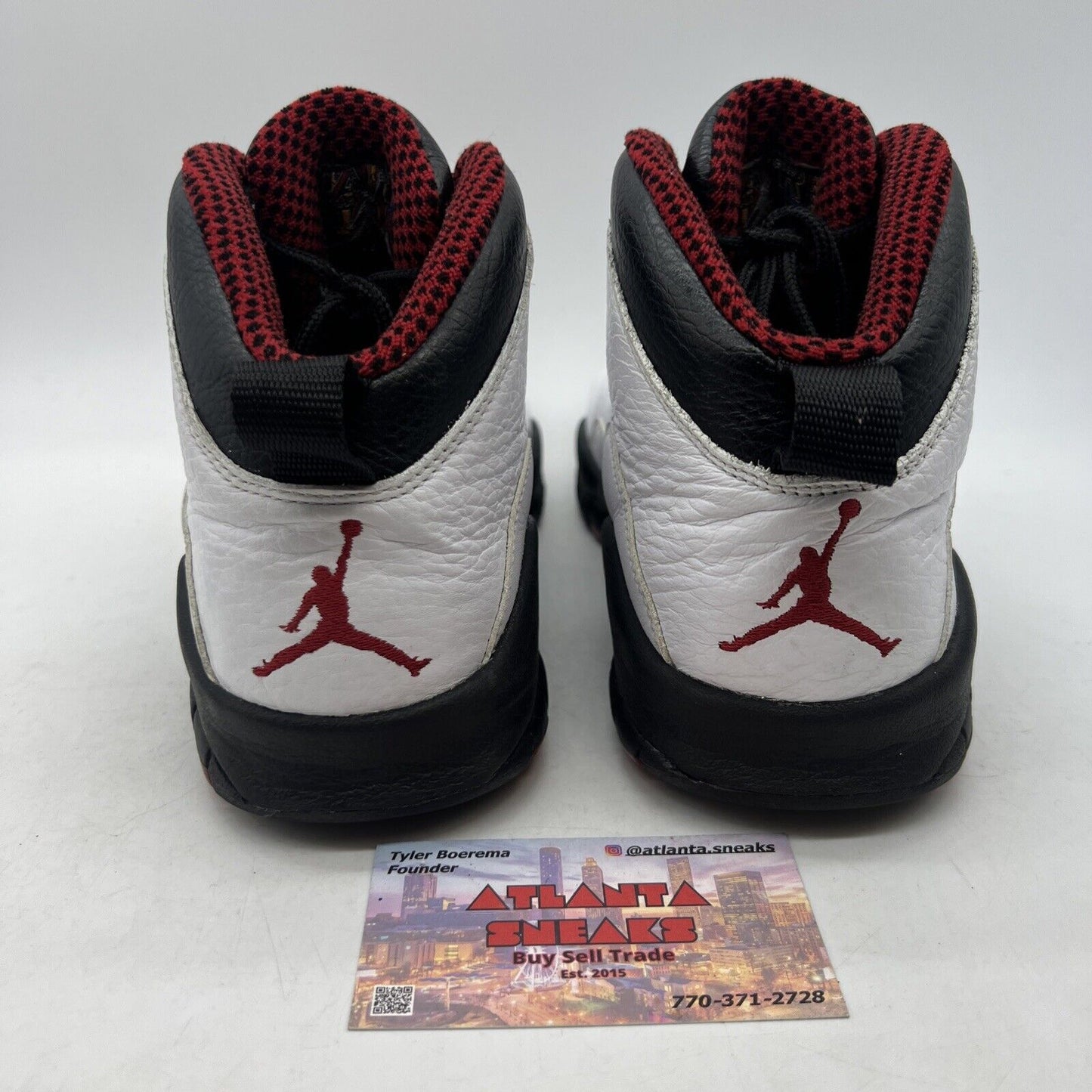 Size 8 - Air Jordan 10 Retro 2012 Chicago White Black Red Leather (310805-100)