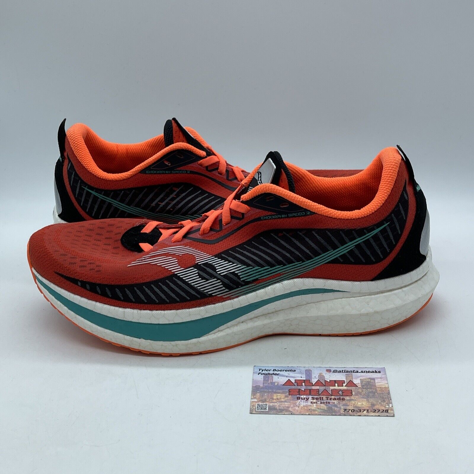 Saucony Endorphin Speed 2 Size 12 Scarlet/Black MARATHON Suede (S20680-20)