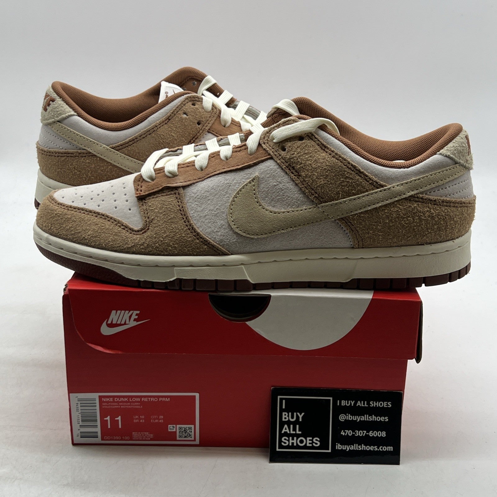 Size 11 - Nike Dunk Low Premium Medium Curry (DD1390-100)