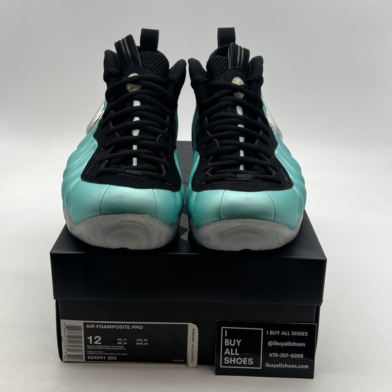 Size 12 - Nike Air Foamposite Pro Island Green (624041-303)