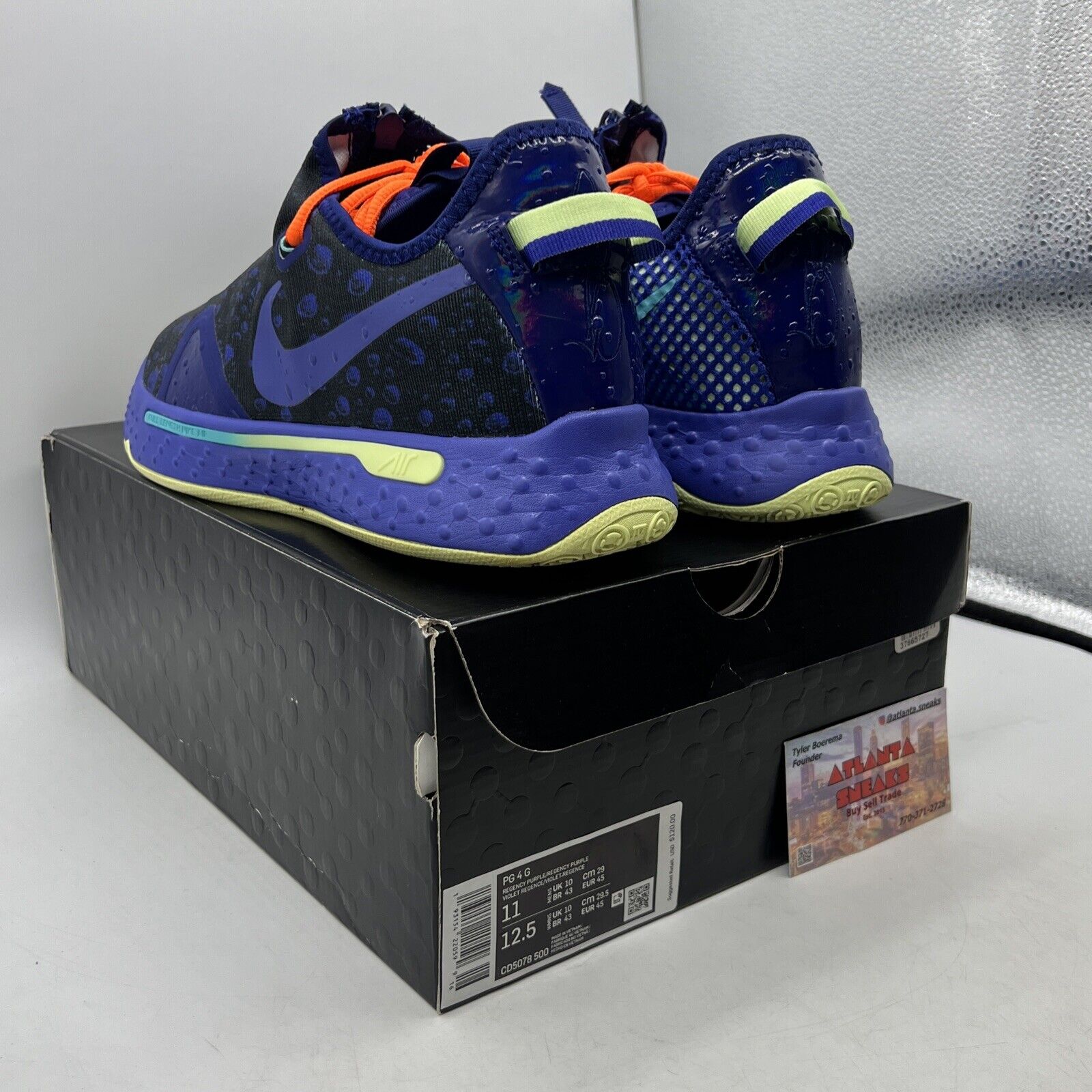 Size 11 - Nike Gatorade x PG 4 GX Blue Orange Black (CD5078-500)