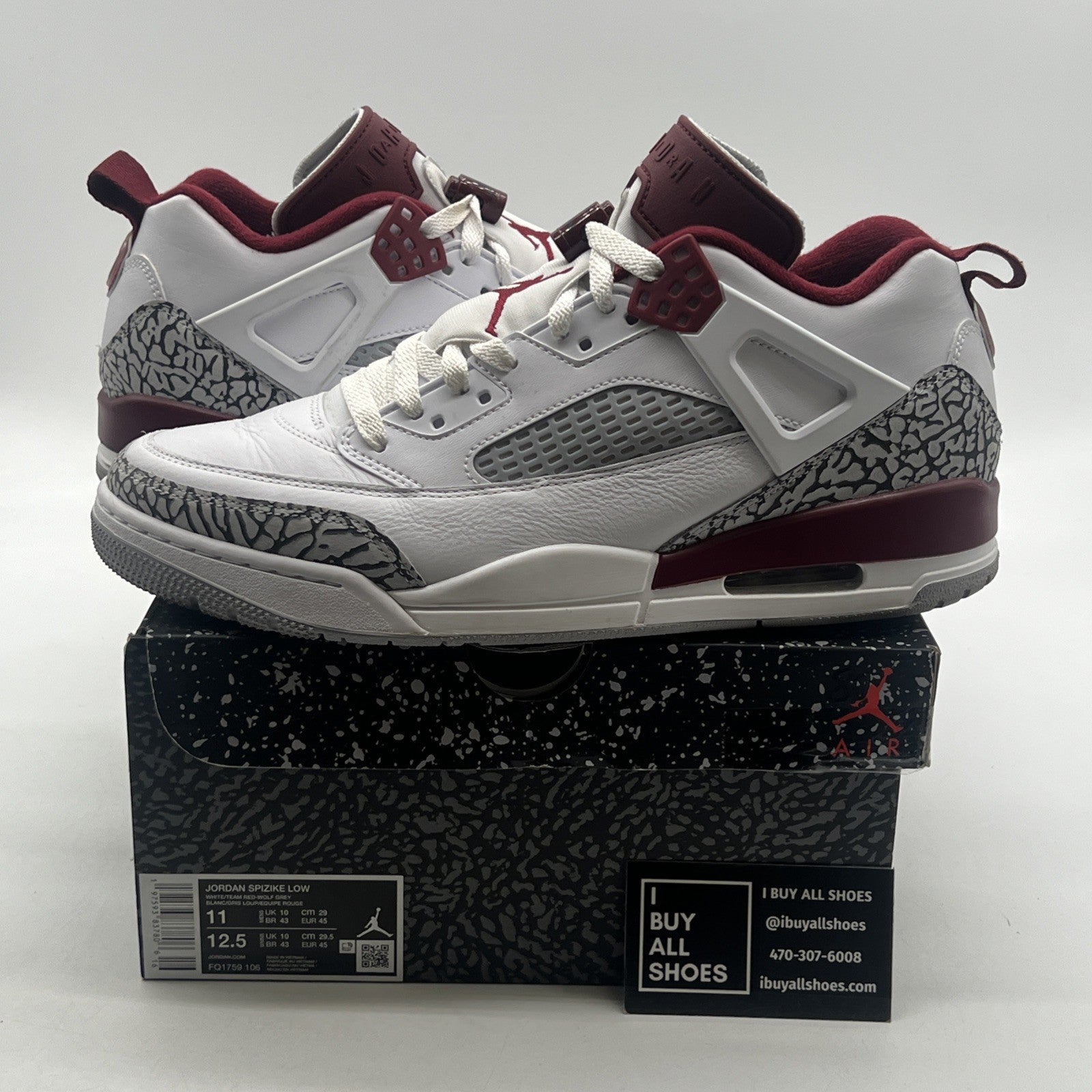 Size 11 - Jordan Spizike Low Team Red (FQ1759-106)