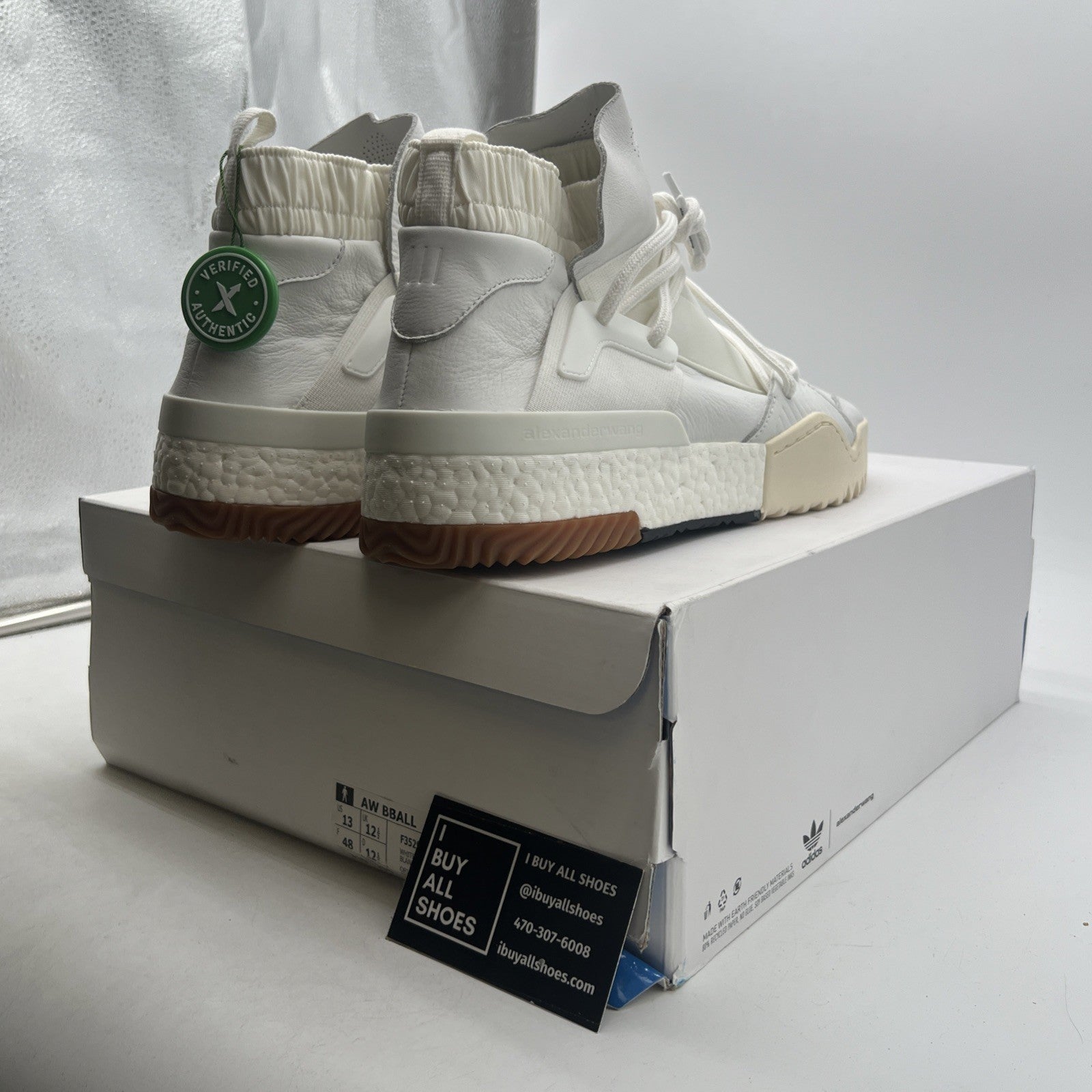 Size 13 - Adidas Alexander Wang x Bball Triple White (F35296)