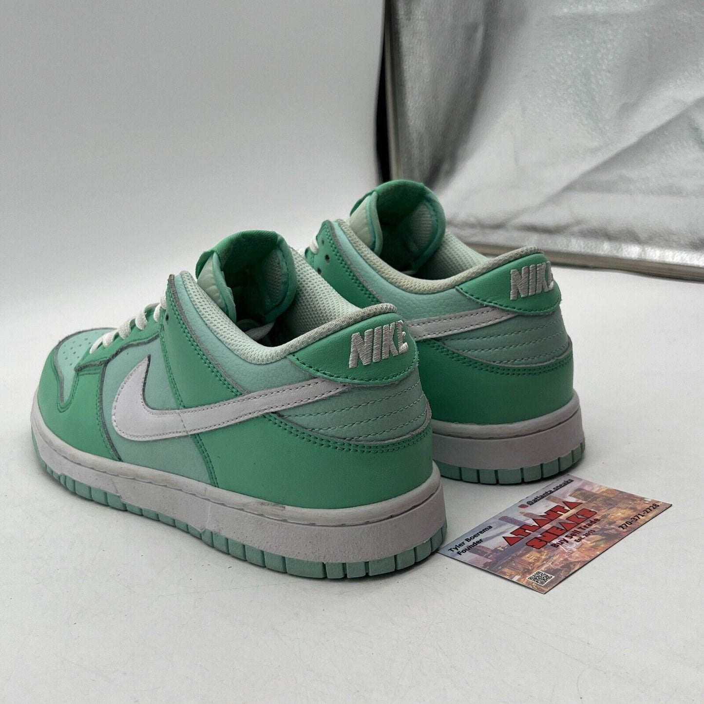 Size 8 - Nike Dunk Low Mint Foam Light Menta White Leather (DV0833-102)