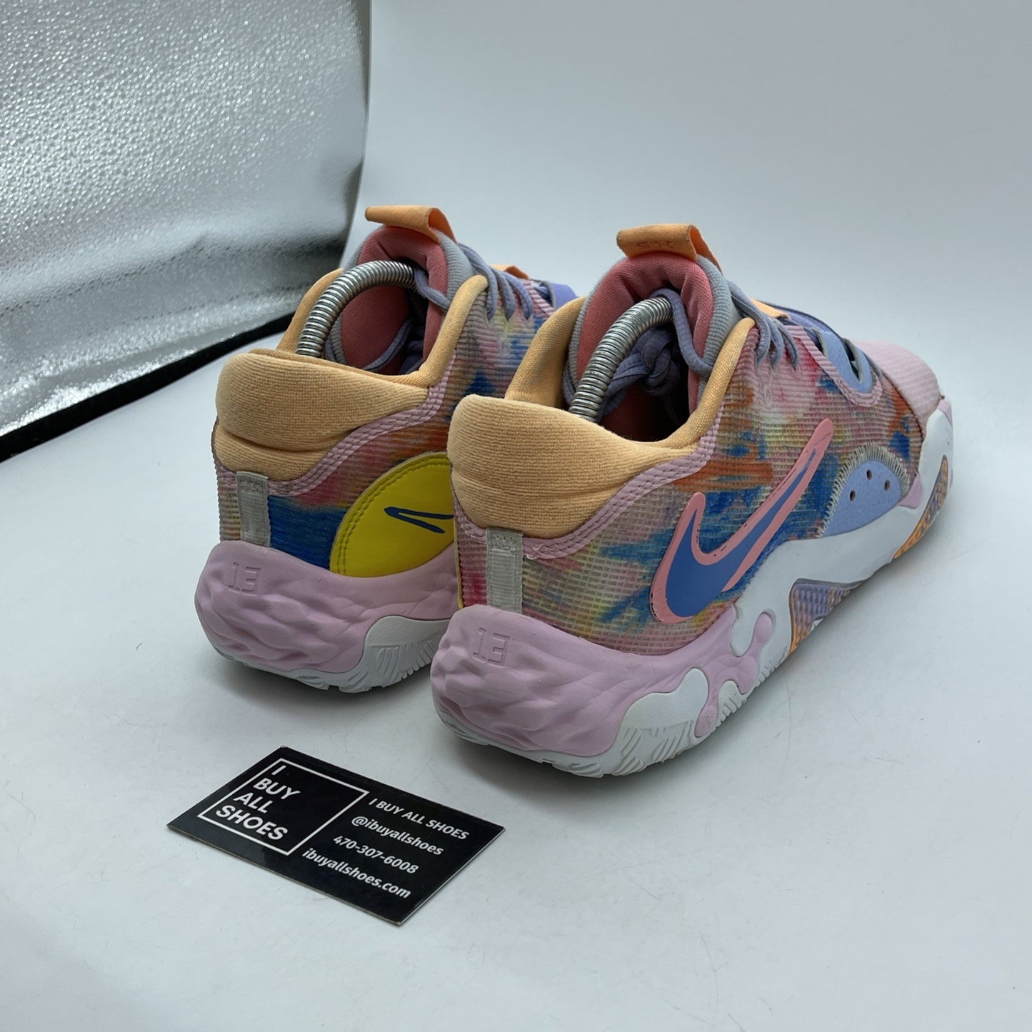 Size 11 - Nike PG 6 Painted Swoosh Blue Pink Suede Leather (DO9824-100)