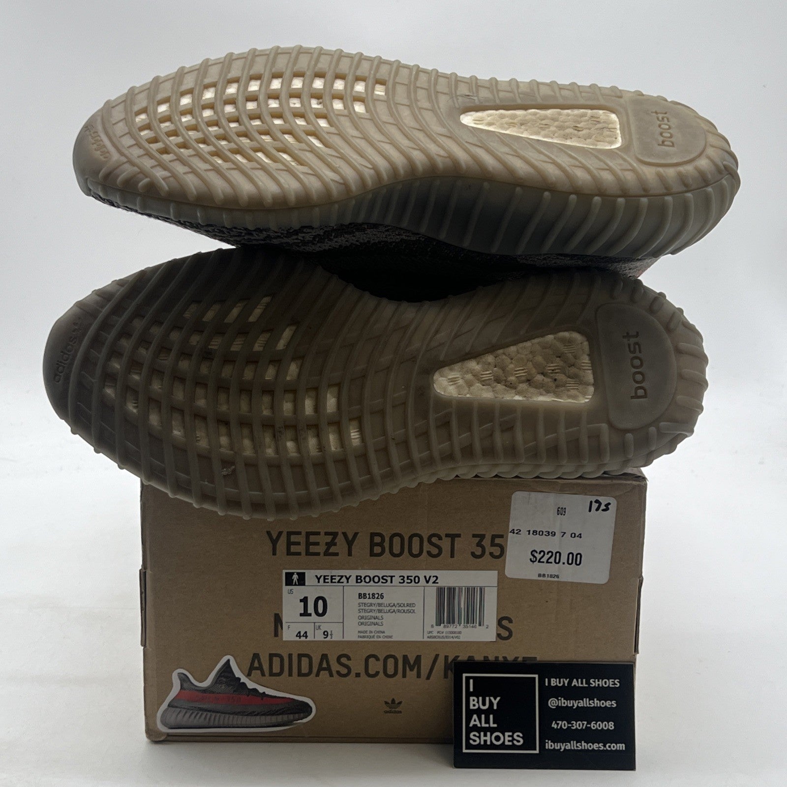 Size 10 - adidas Yeezy Boost 350 V2 Beluga (BB1826)
