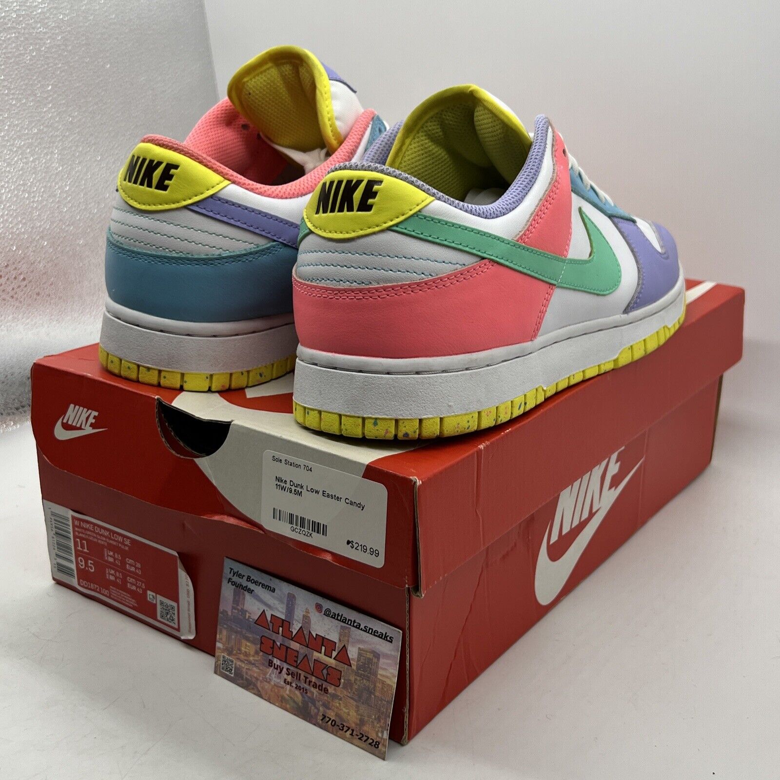 Size 11 - Nike Dunk SE Low Candy W Blue Purple Pink Yellow White (DD1872-100)
