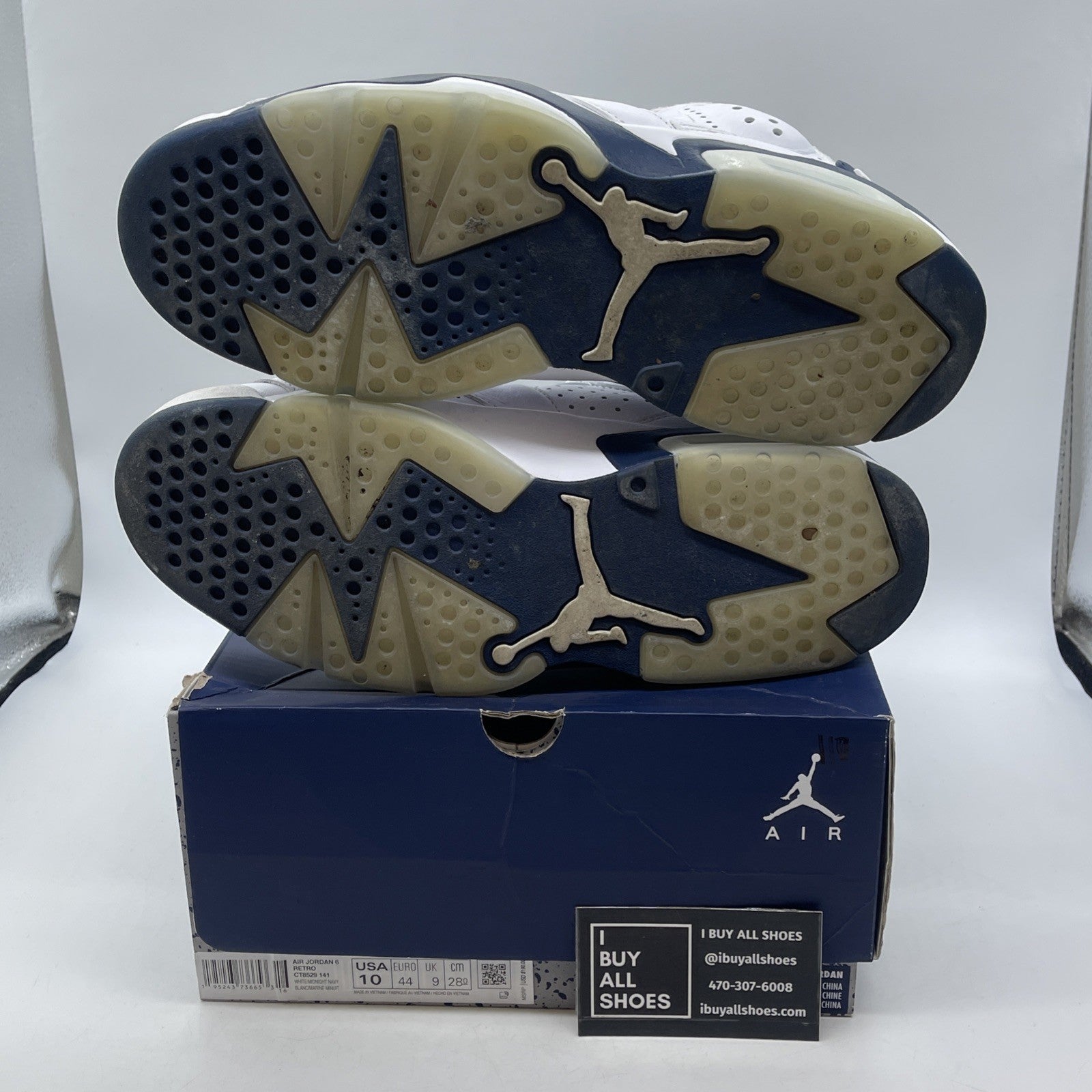 Size 10 - Air Jordan 6 Retro Midnight Navy (CT8529-141)