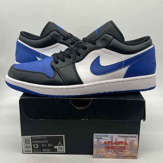 Size 13 - Air Jordan 1 Alternate Royal Toe Black White Blue Leather  553558-140