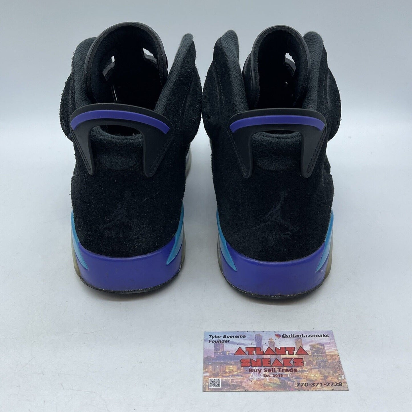 Size 11 - Air Jordan 6 Retro Aqua Black Blue Purple White Suede (CT8529-004)