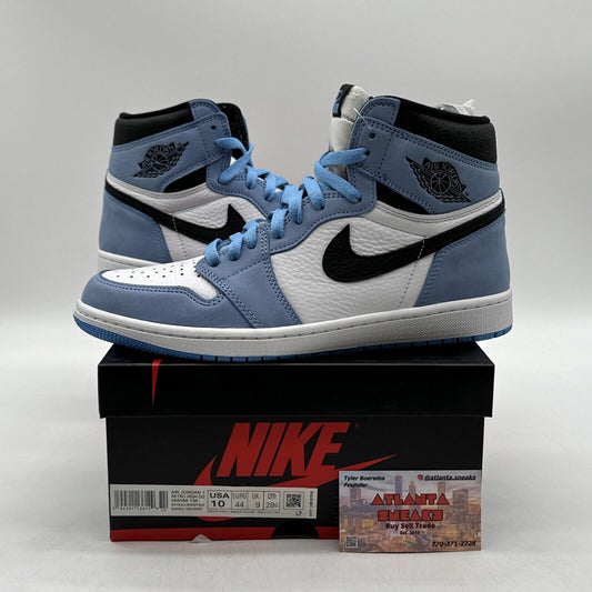 Size 10 - Jordan 1 Retro OG High University Blue Unc Vnds OG All Suede Leather