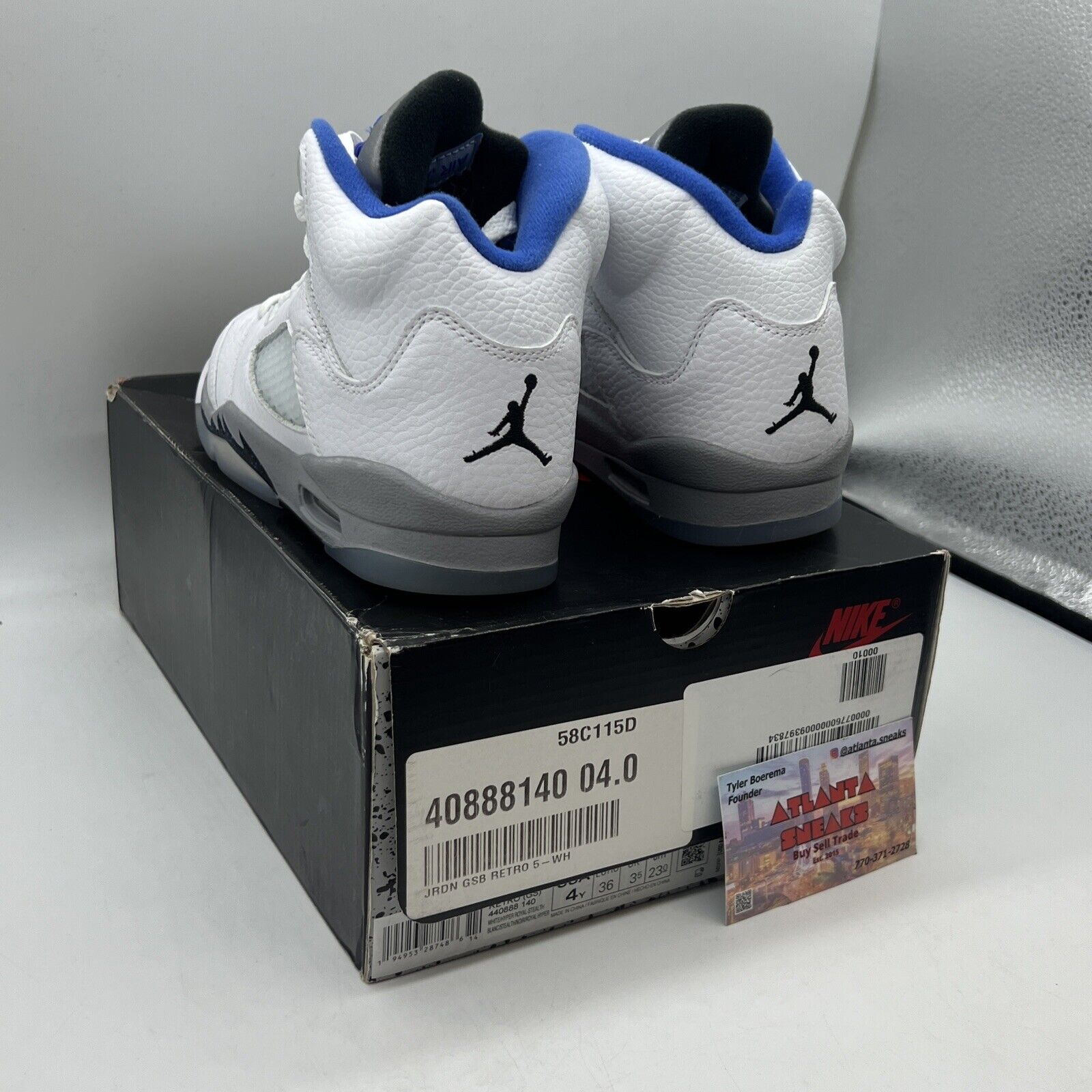Size 4Y - Jordan 5 Retro Stealth 2.0 2021 Brand New Og All