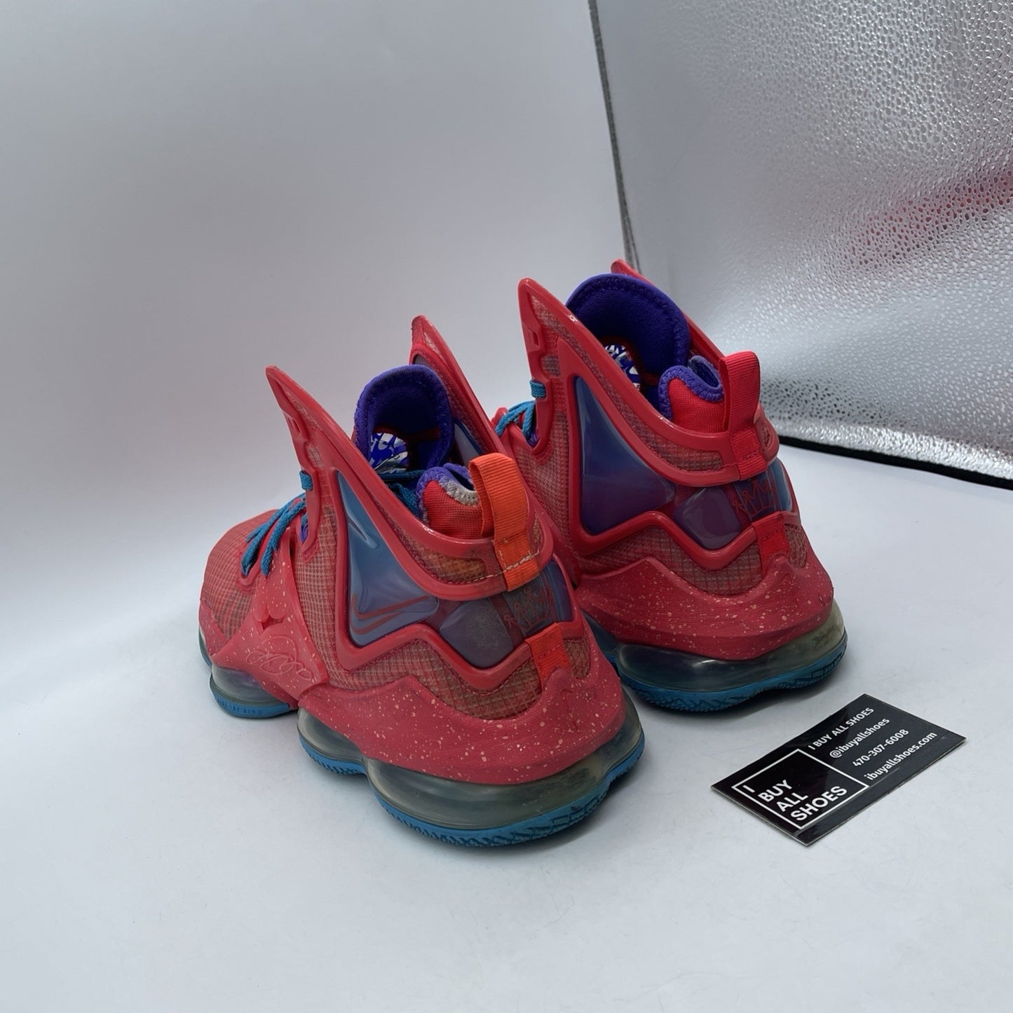 Size 11.5 - Nike LeBron 19 King's Crown Blue Red Leather (CZ0203-600)