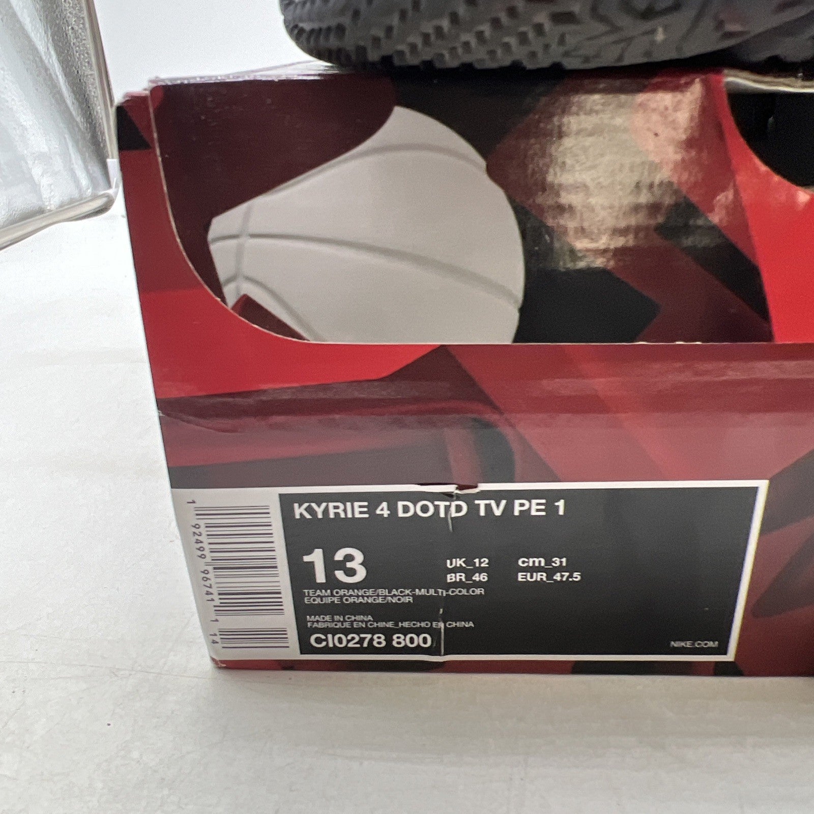 Size 13 - Nike Kyrie 4 PE Day of the Dead (CI0278-800)