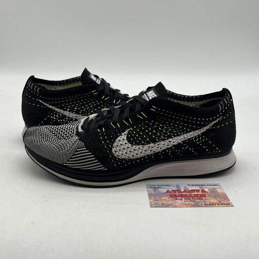 Size 9.5 - Nike Flyknit Racer Black 2014 (527628-011)