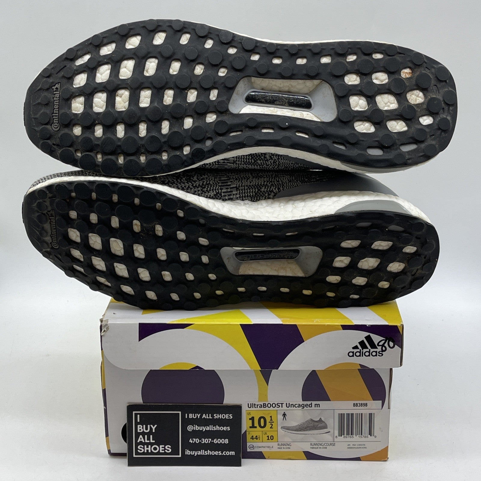Size 10.5 - adidas UltraBoost Uncaged Grey White Suede (BB3898)