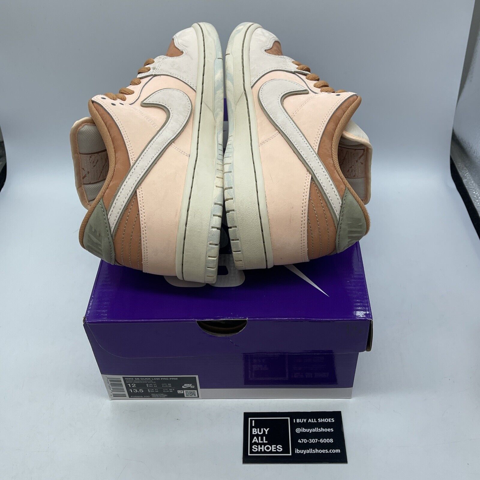 Size 12 - Nike Dunk SB Low Trocadéro Gardens Brown Suede Leather (FV5926-200)