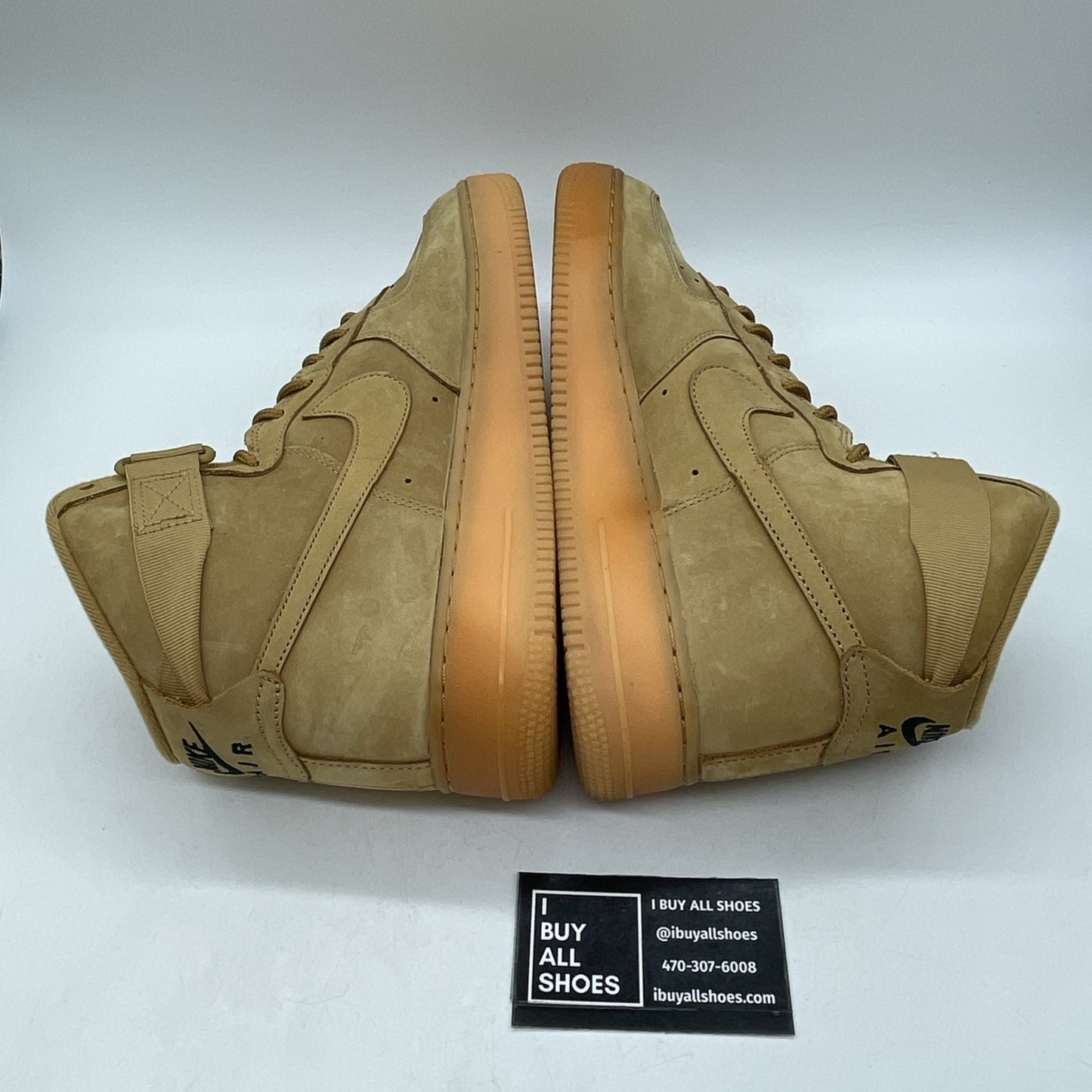 Size 10 - Nike Air Force 1 '07 LV8 WB High Flax Brown Suede (882096-200)
