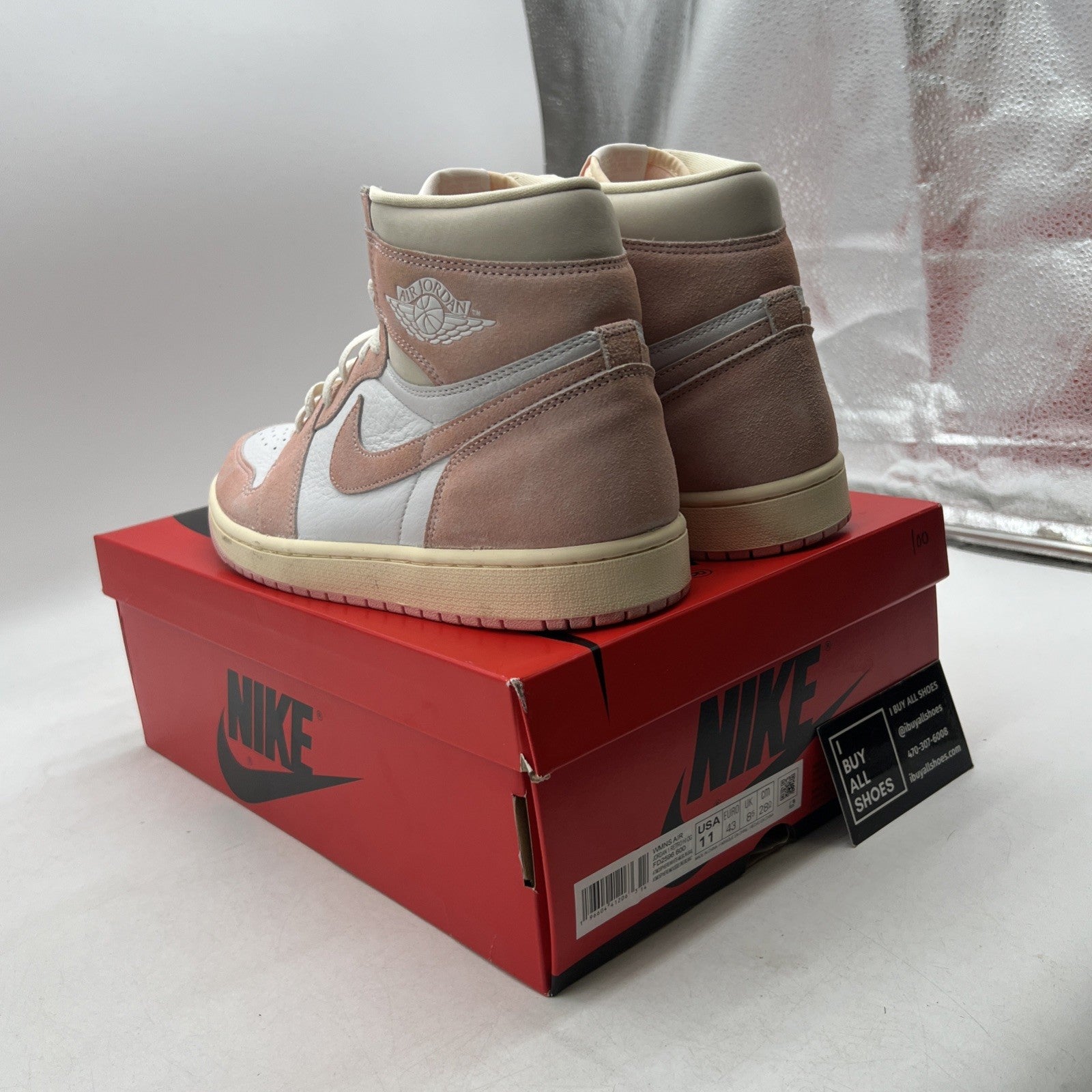 Size 11 - Air Jordan 1 Retro OG High Washed Pink W (FD2596-600)