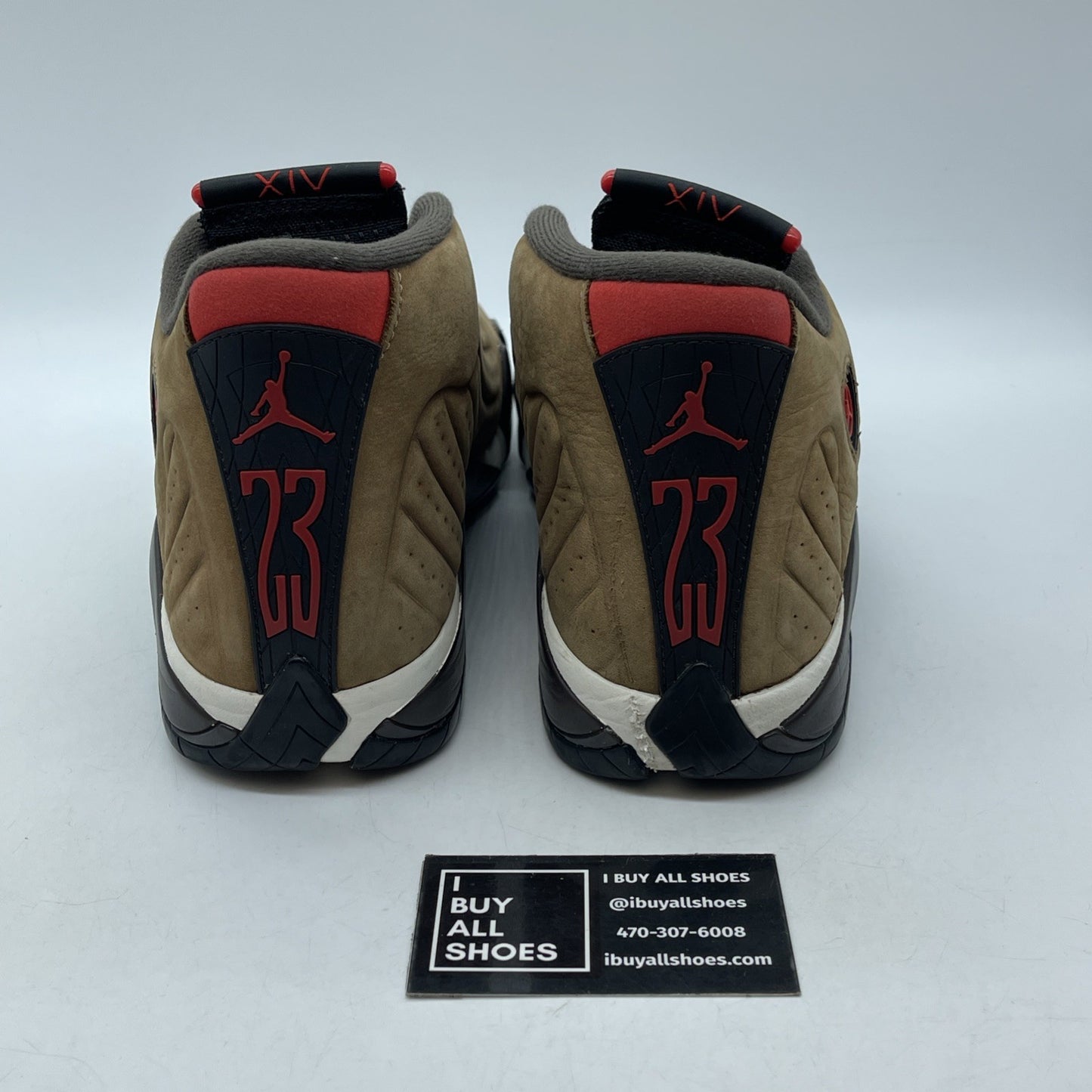 Size 9 - Air Jordan 14 Retro Winterized Black Brown Red Suede (DO9406-200)