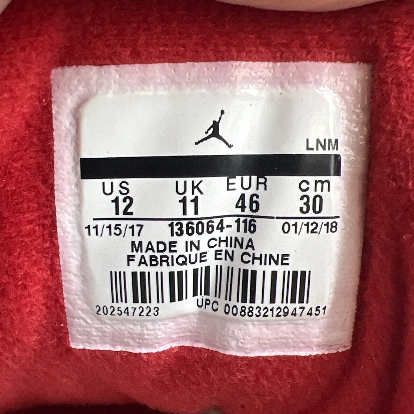 Size 12 - Air Jordan 3 Retro Hall of Fame 2018 (136064-116)