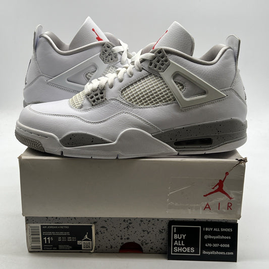 Size 11.5 - Air Jordan 4 Retro Mid White Oreo (CT8527-100)