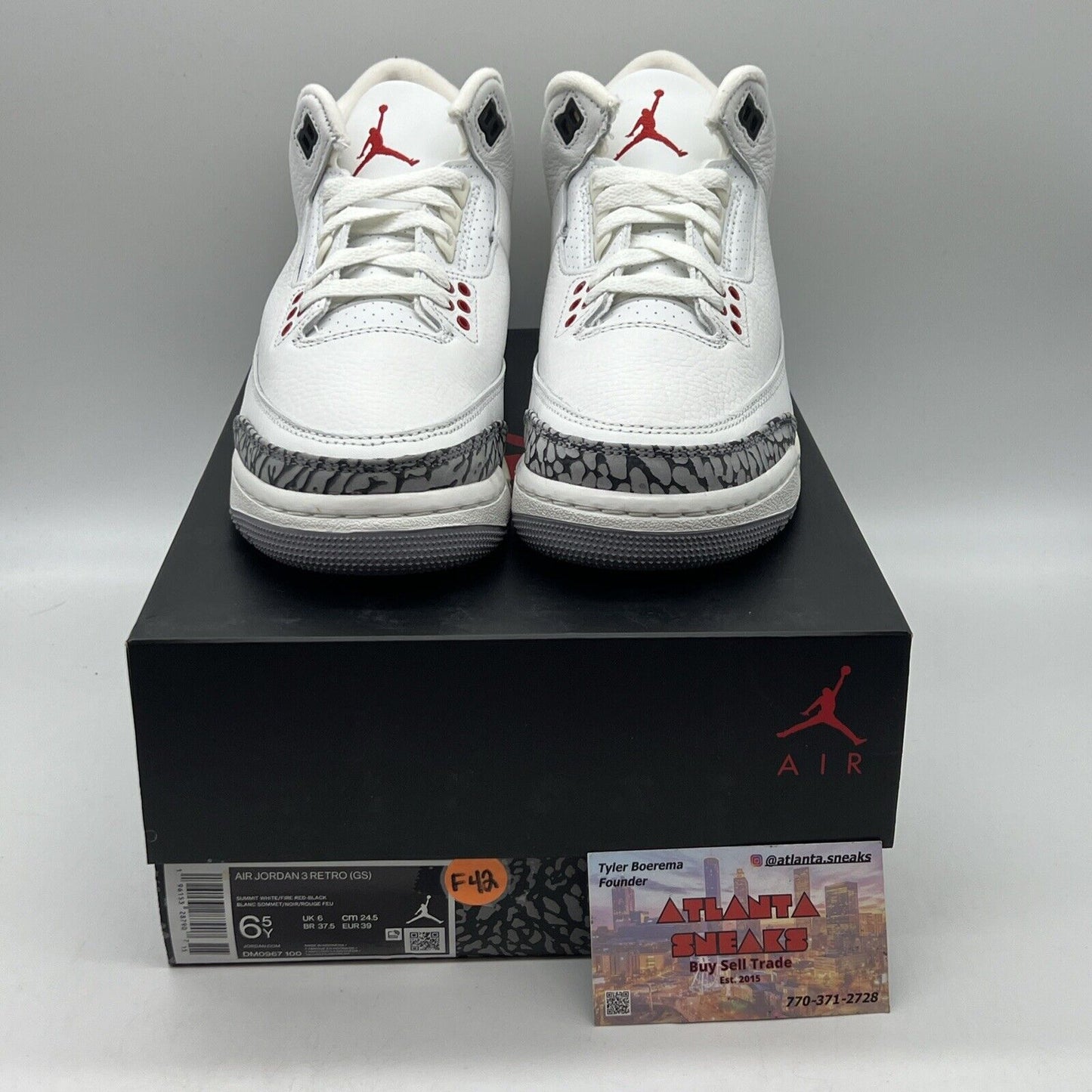 Size 6.5 - Jordan 3 Retro Mid White Cement Reimagined Brand New Og All