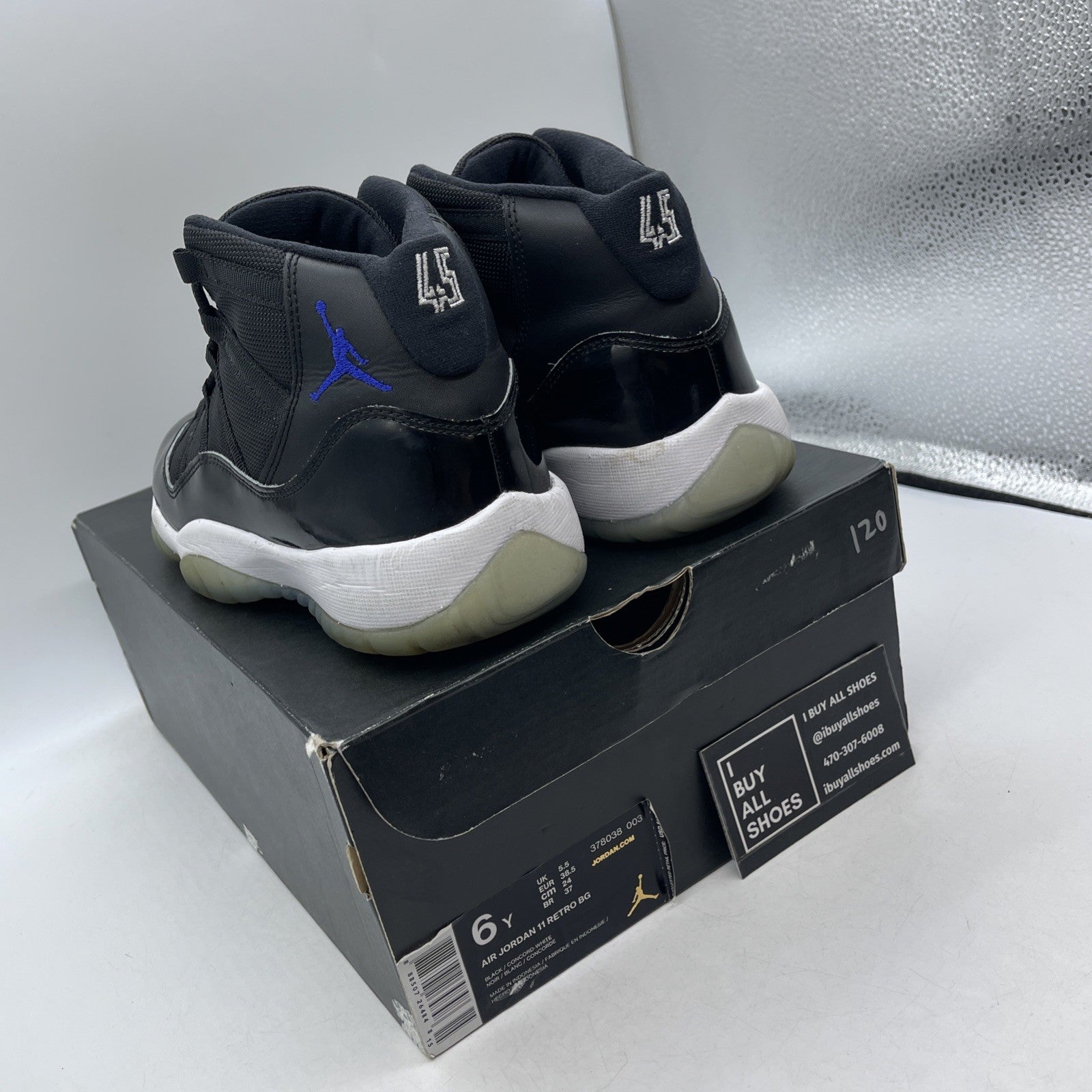 Size 6Y - Air Jordan 11 Retro High Space Jam (378038-003)