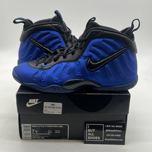 Size 7Y - Nike Little Posite Pro GS Hyper Cobalt Shoes (64479-402)
