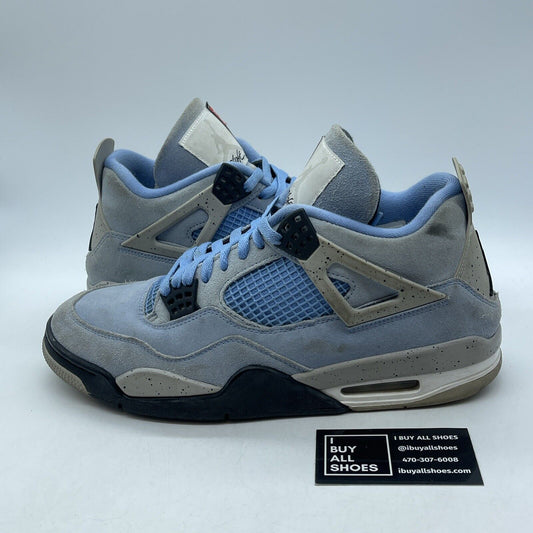 Size 11.5 - Jordan 4 Retro Mid University Blue Black Grey Suede (CT8527-400)