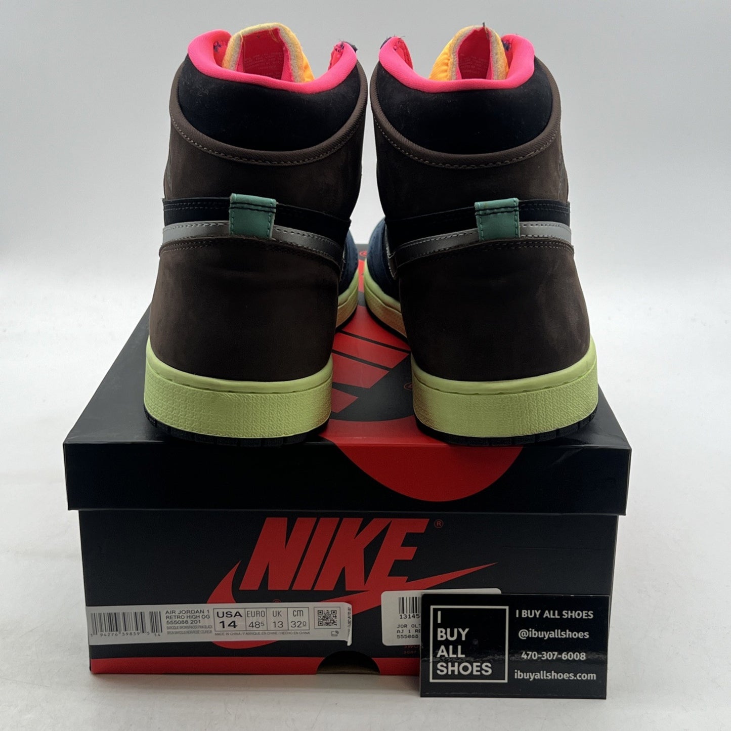 Size 14 - Air Jordan 1 Retro High Tokyo Bio Hack (555088-201)