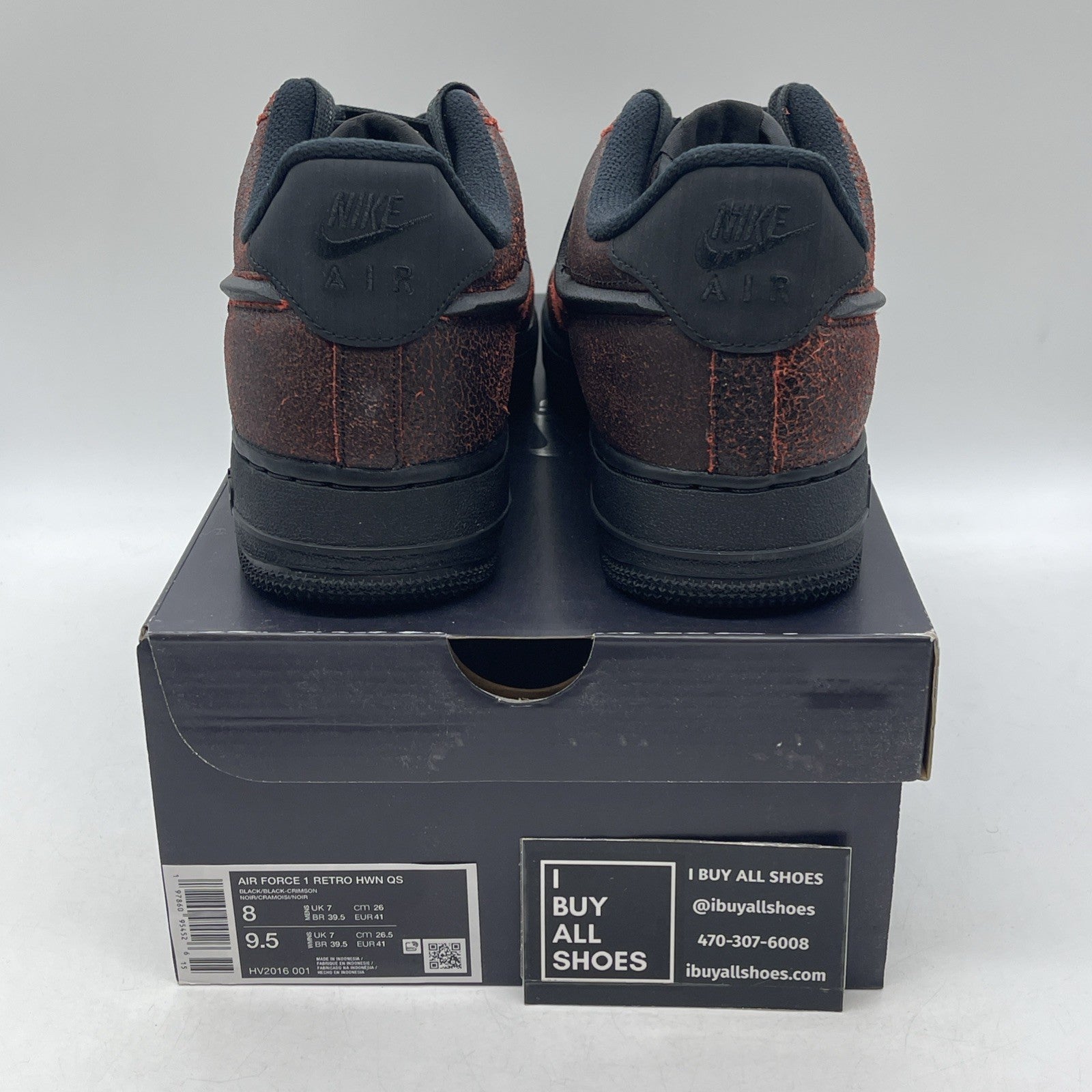 Size 8 - Nike Air Force 1 Low Halloween Skull (HV2016-001)