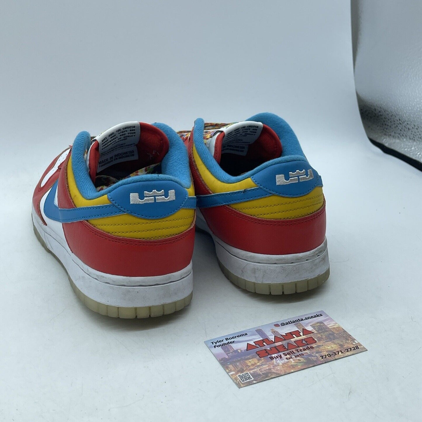 Size 8 - Nike Dunk Low x LeBron James x Fruity Pebbles Red Leather (DH8009-600)