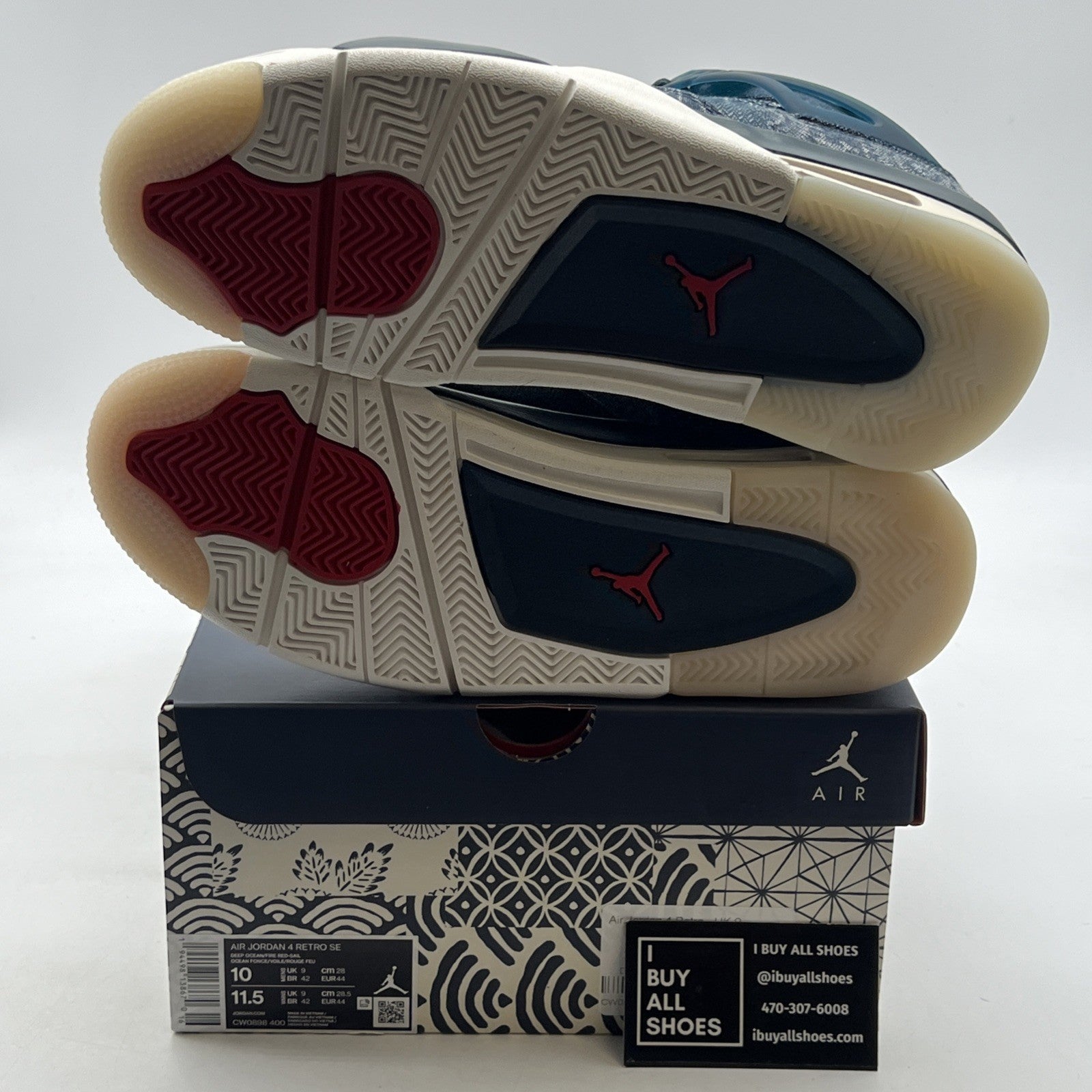 Size 10 - Air Jordan 4 Retro SE Sashiko (CW0898-400)