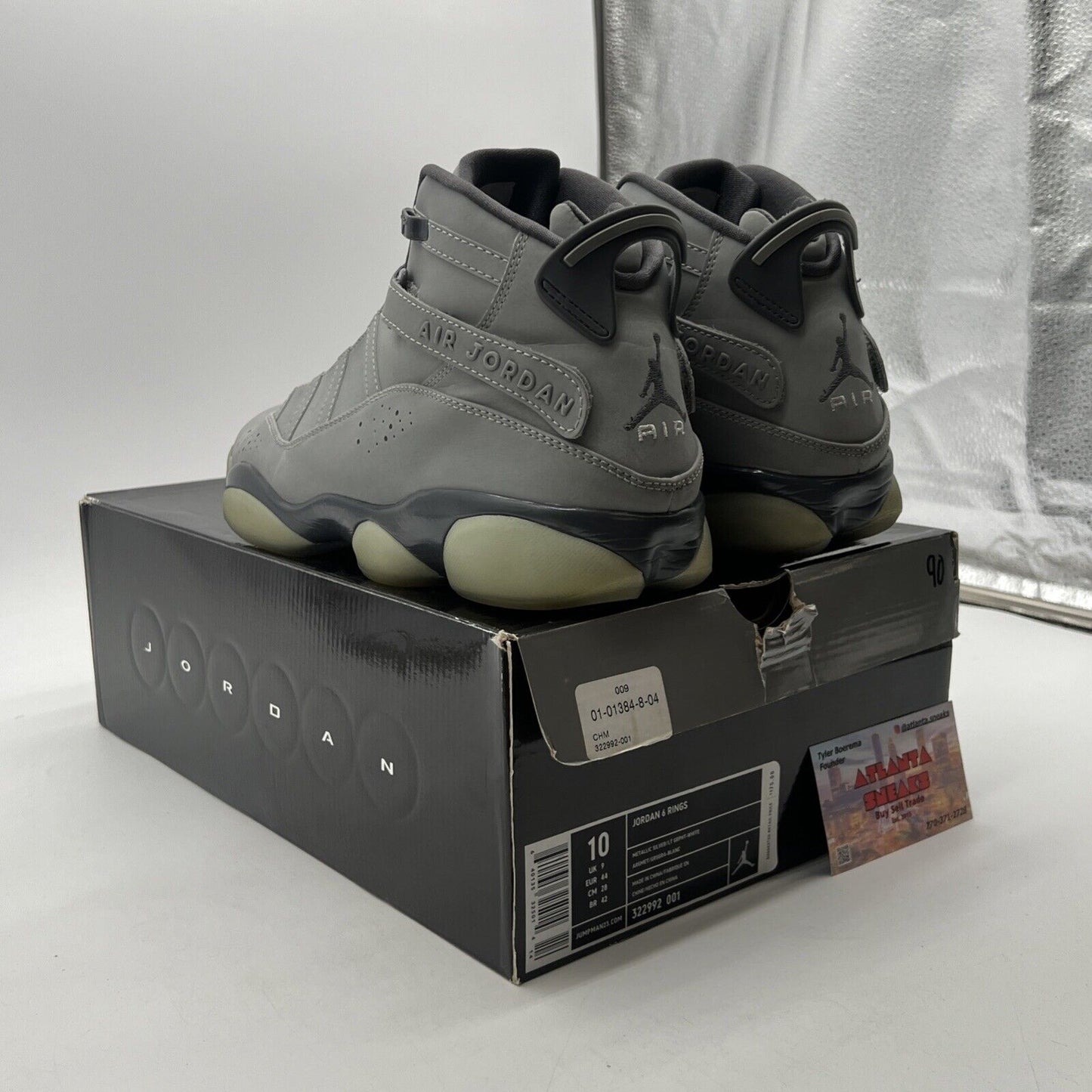 Size 10 - Air Jordan 6 Rings 3M - (322992-001)