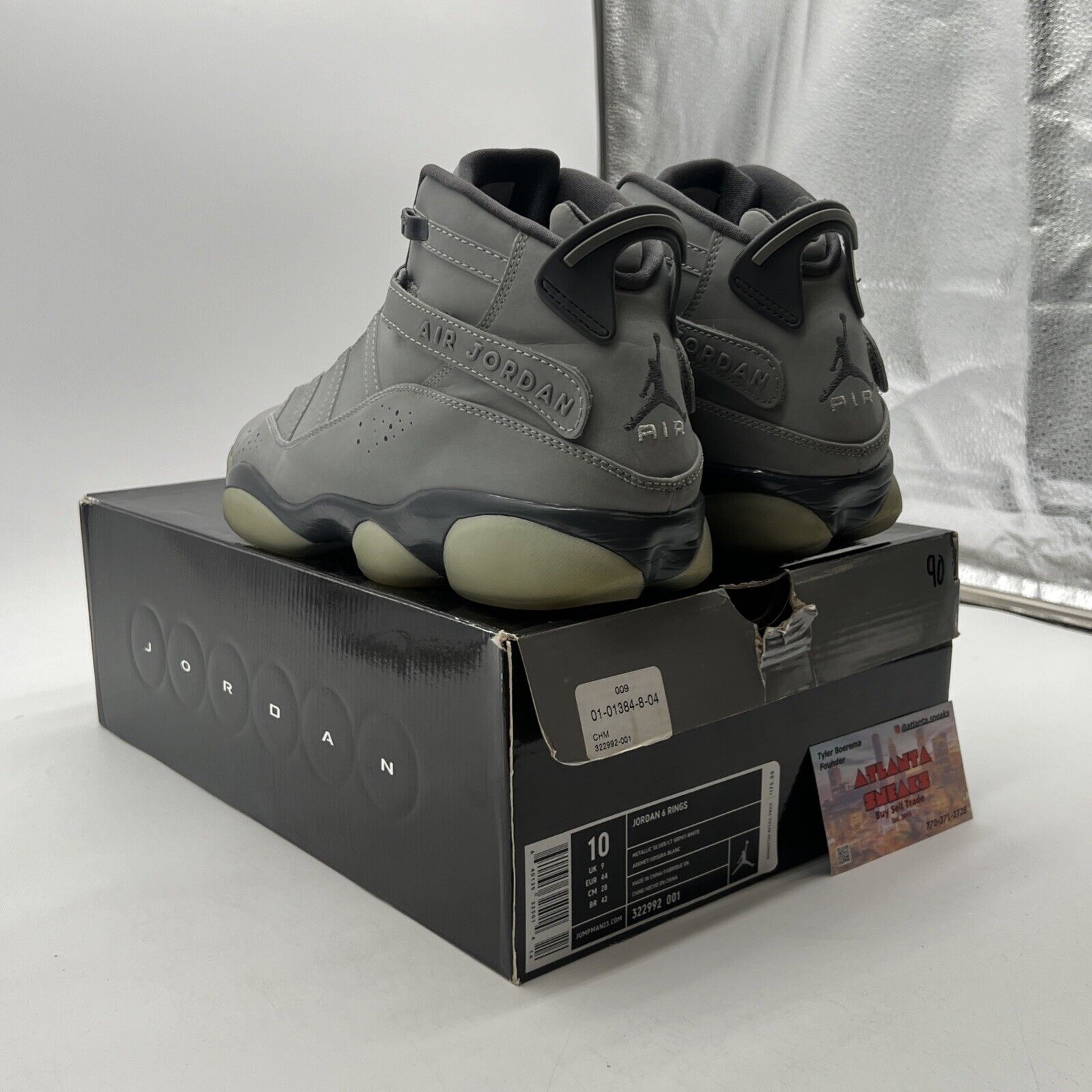 Size 10 - Air Jordan 6 Rings 3M - (322992-001)