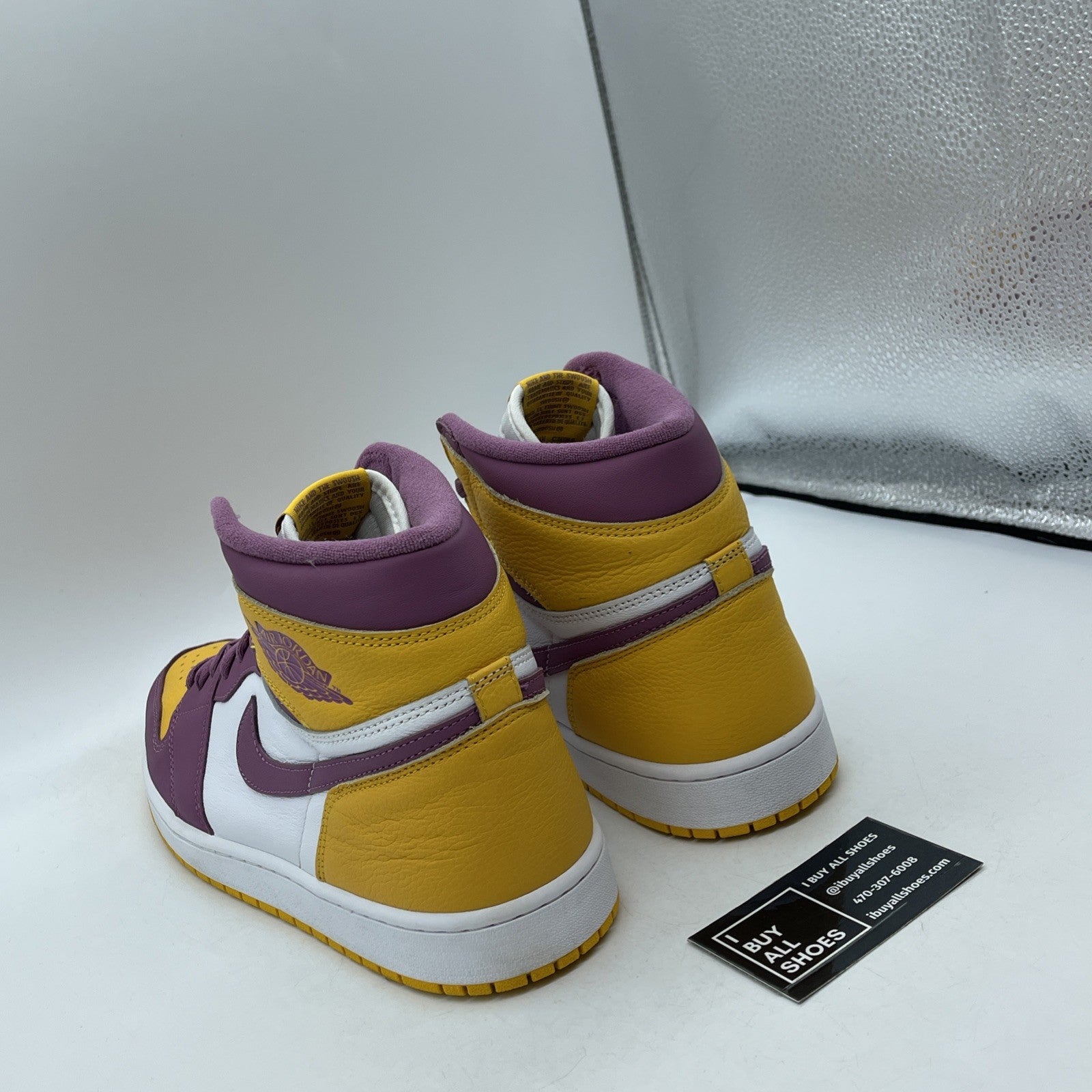 Size 12 - Jordan 1 Retro High OG Brotherhood Yellow Purple (555088-706)