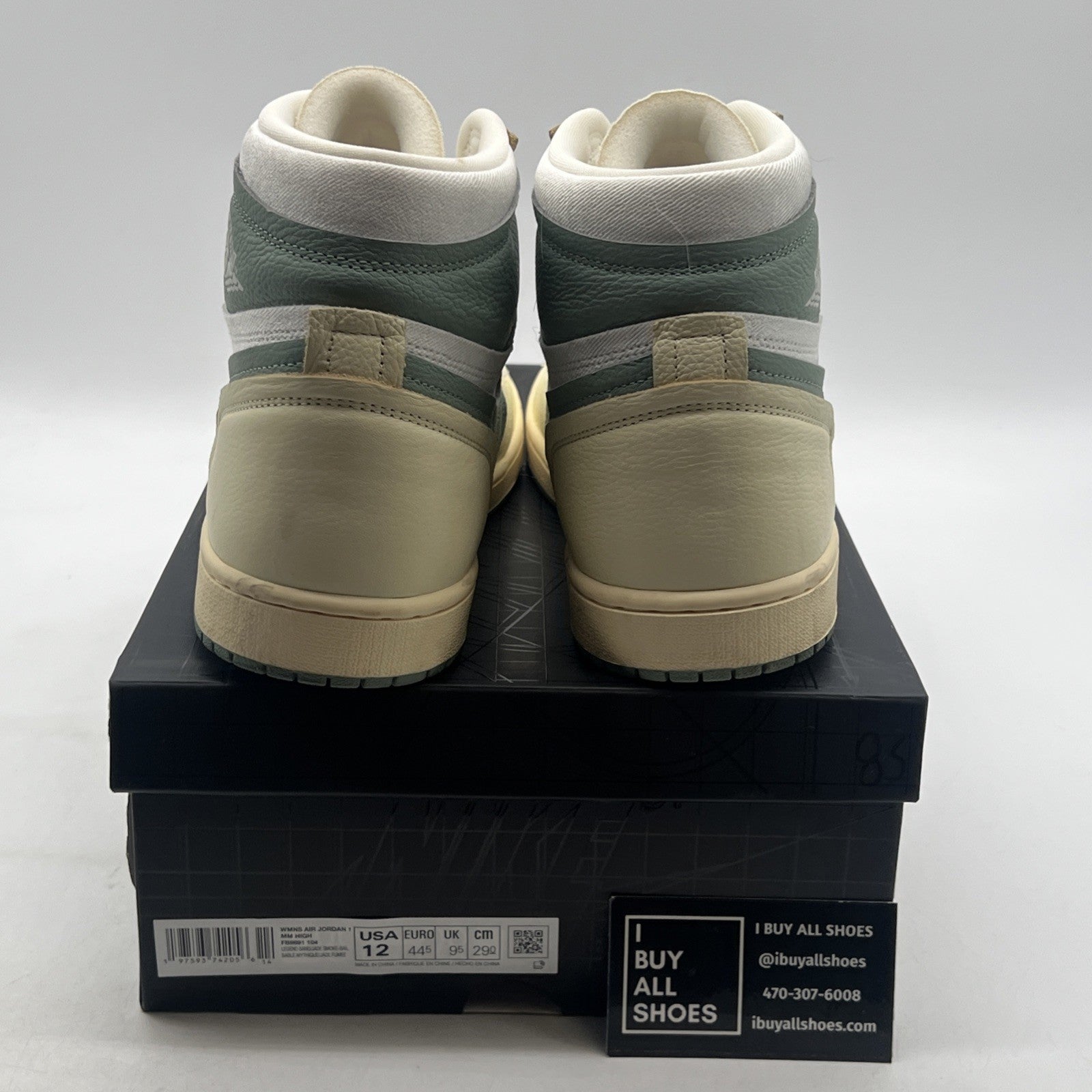 Size 12 - Air Jordan 1 Method of Make High Jade Smoke W (FB9891-104)