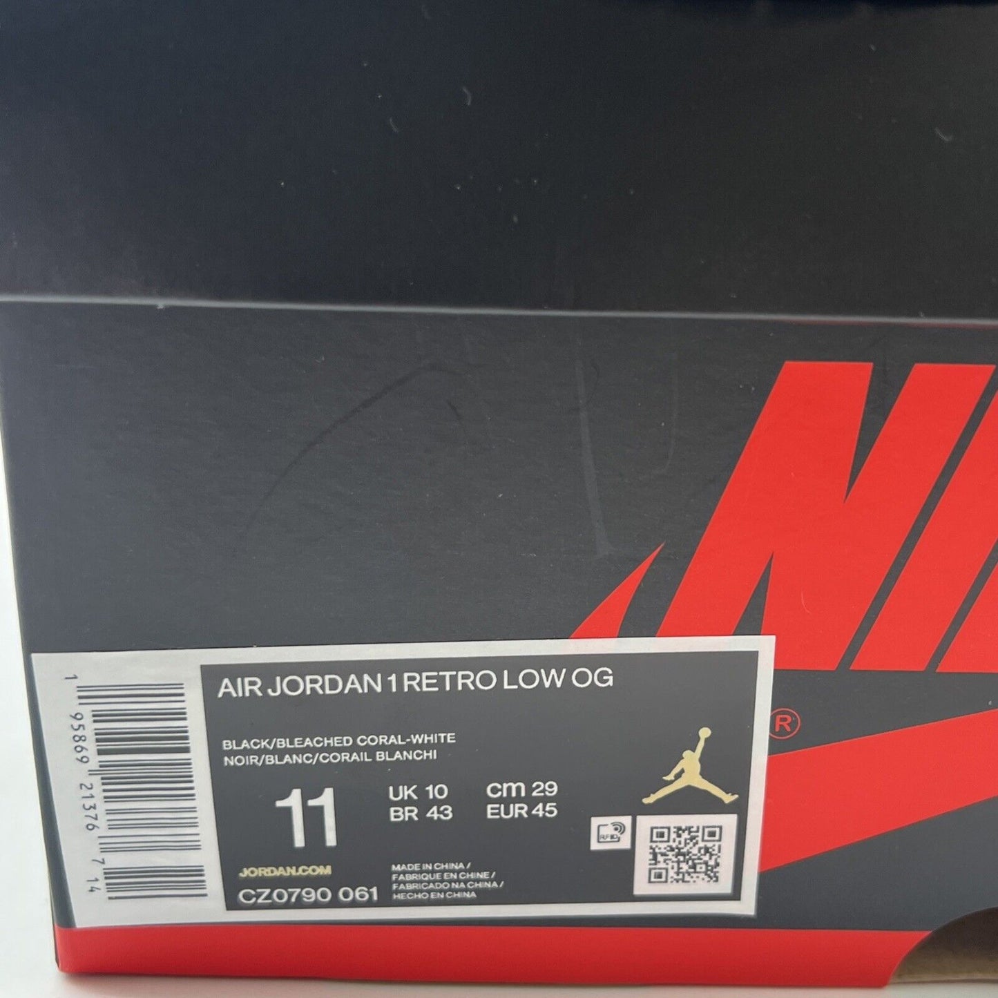 Size 11 - Air Jordan 1 Low OG Bleached Coral (CZ0790-061)