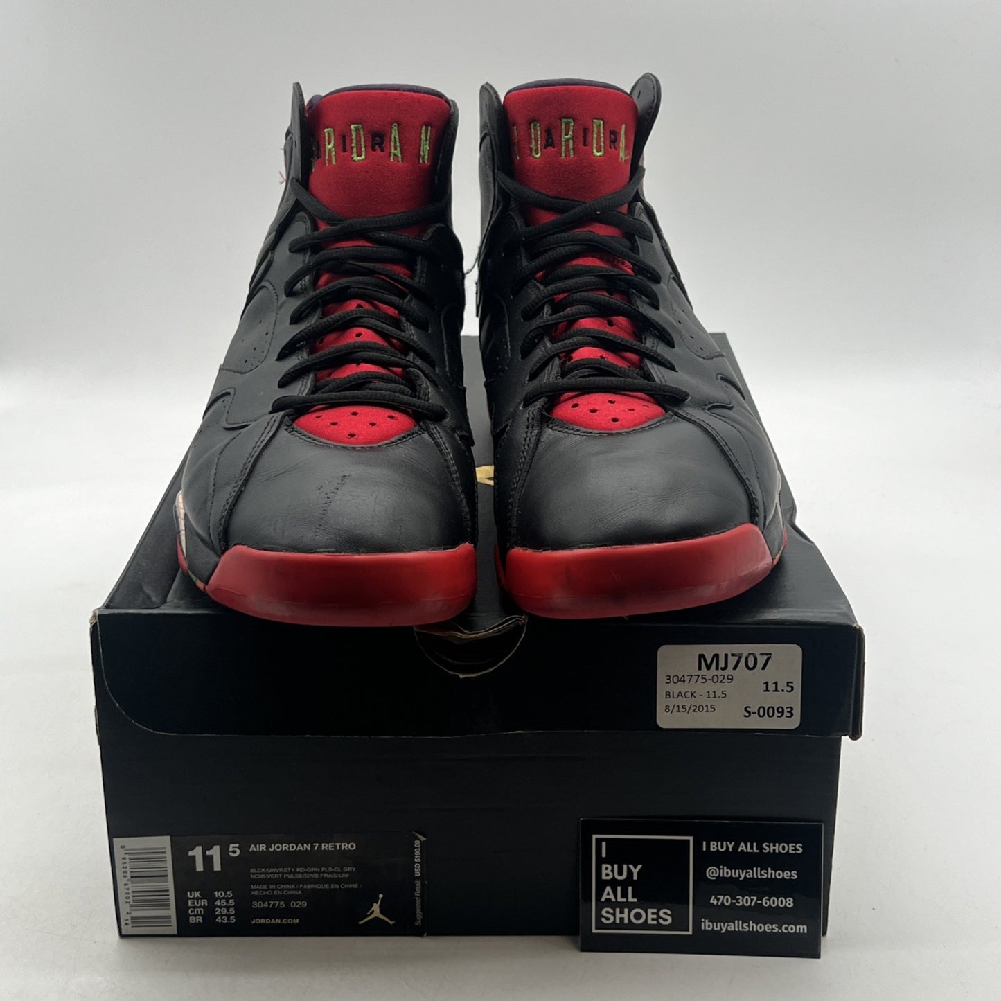 Size 11.5 - Air Jordan 7 Retro Marvin the Martian (304775-029)
