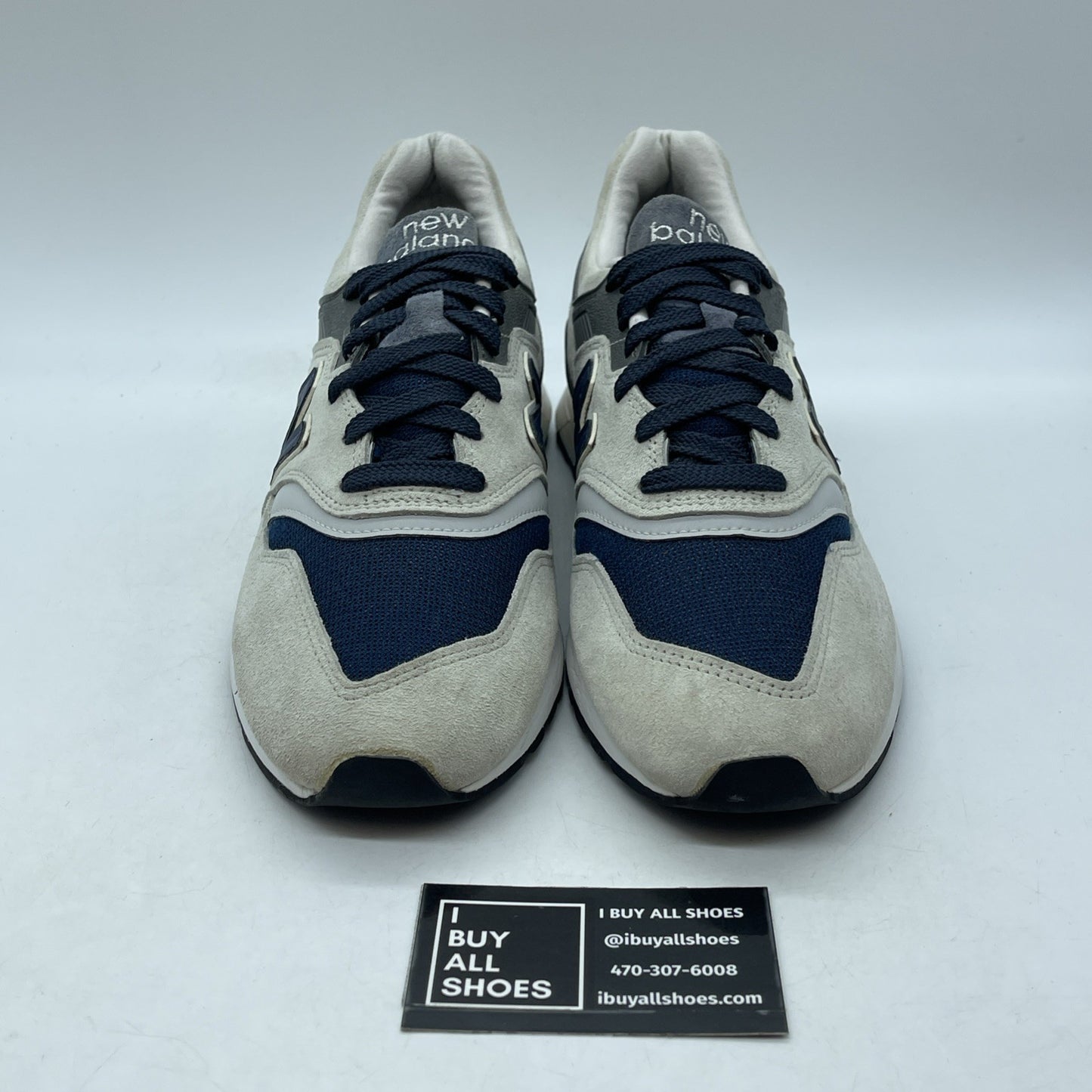Size 12 - New Balance J Crew x 997 Moonshot Grey blue Suede (M997JC2)