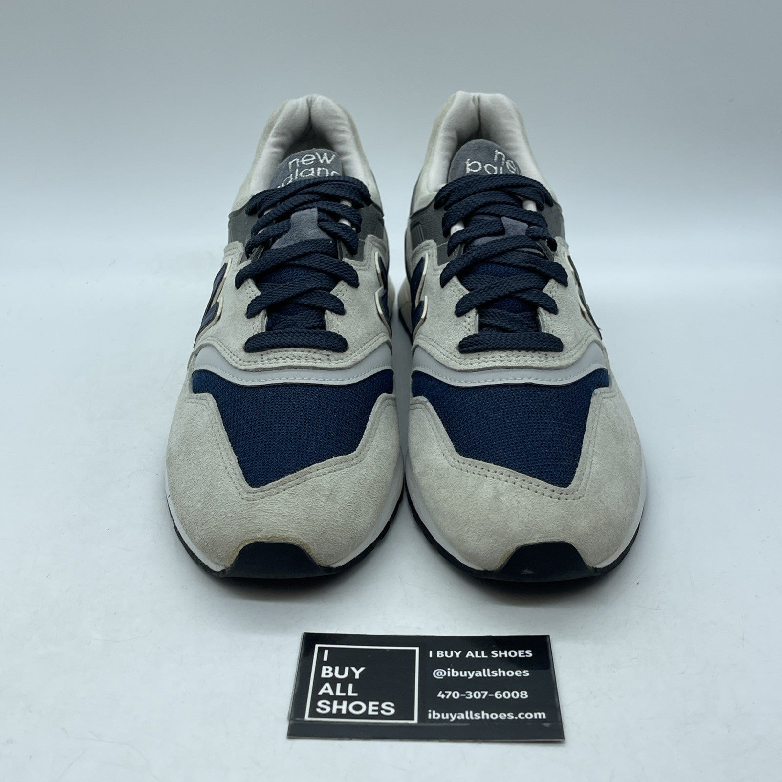 Size 12 - New Balance J Crew x 997 Moonshot Grey blue Suede (M997JC2)