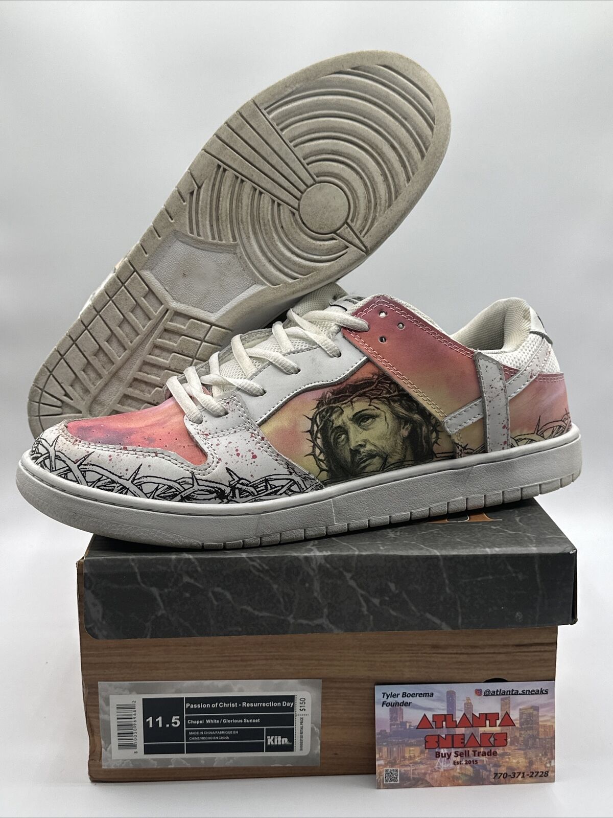 Kito Wares “Passion Of The Christ” - Resurrection Color way Size 11.5 SB Dunk