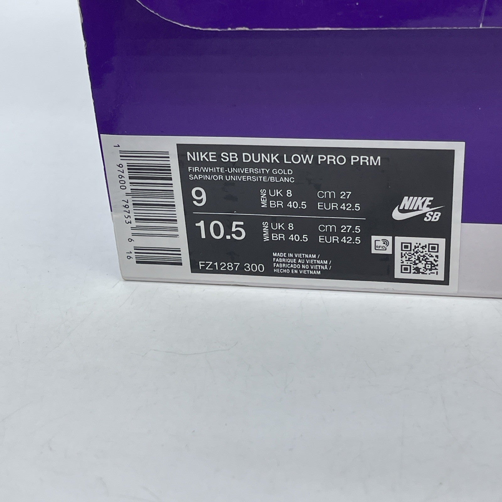 Size 9 - Nike Dunk Premium SB Low Seattle Supersonics Suede (FZ1287-300)