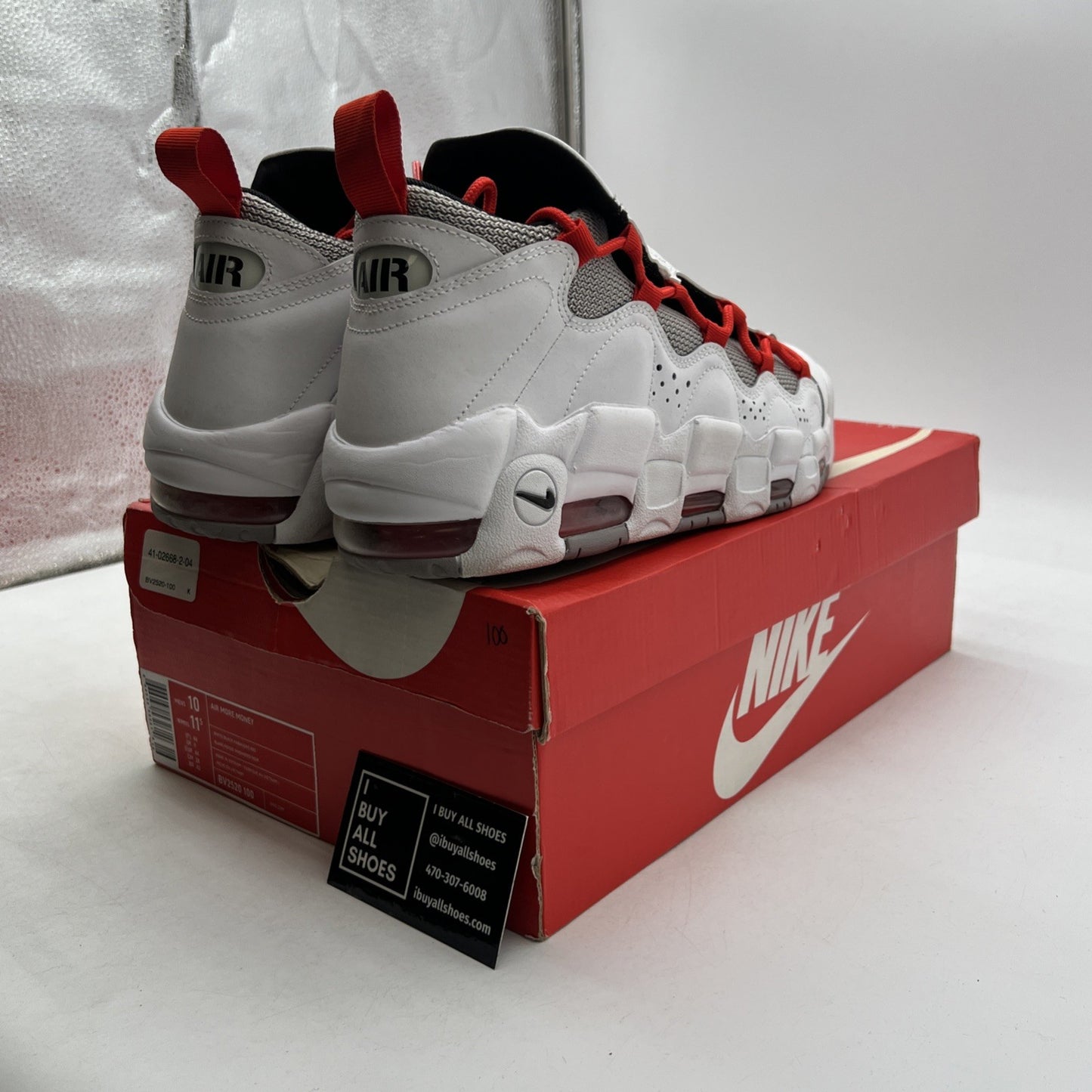 Size 10 - Nike Air More Money Habanero Red (BV2520-100)
